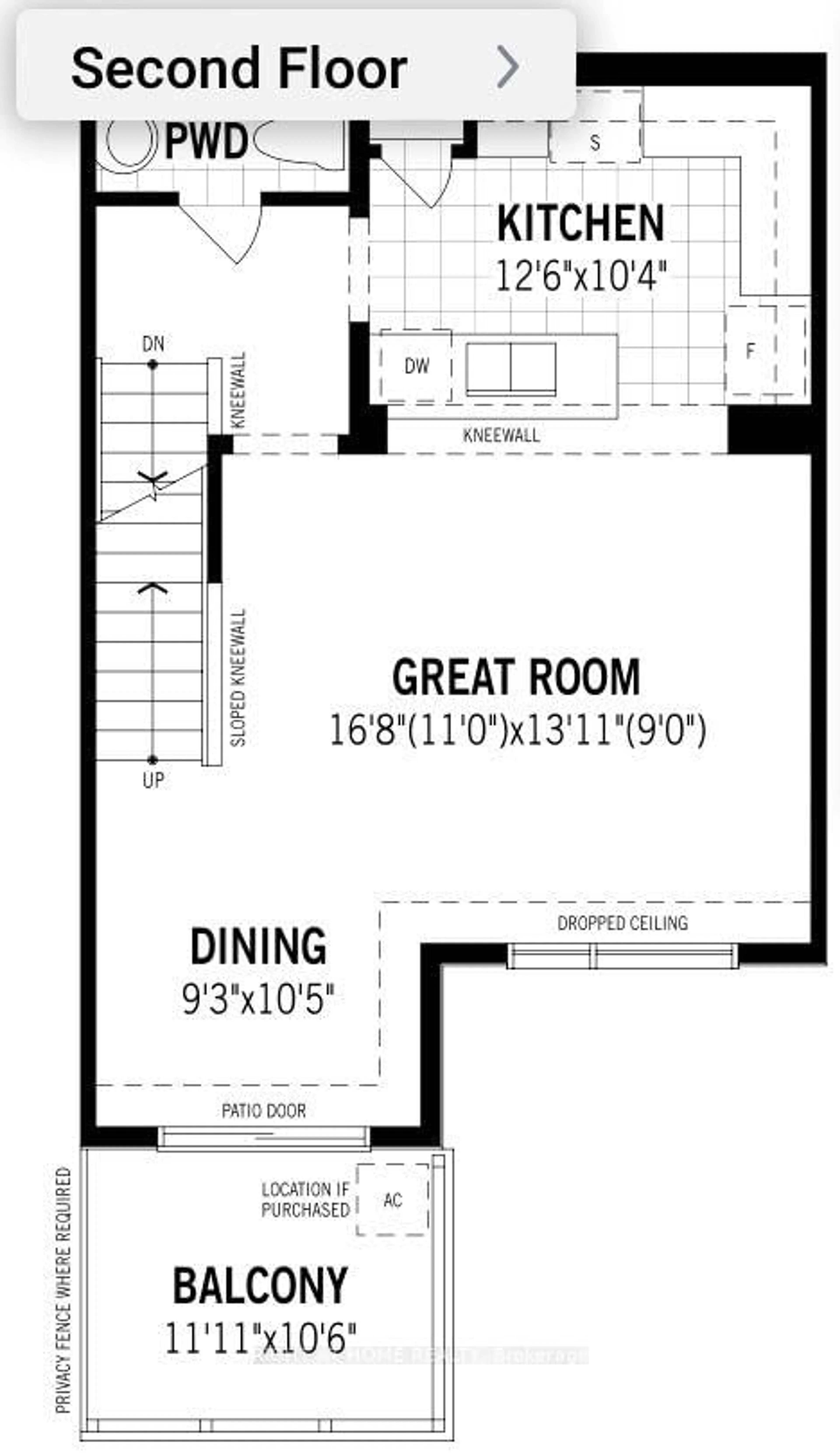 Floor plan for 77 Lignite Private, Ottawa Ontario K2J 7J4