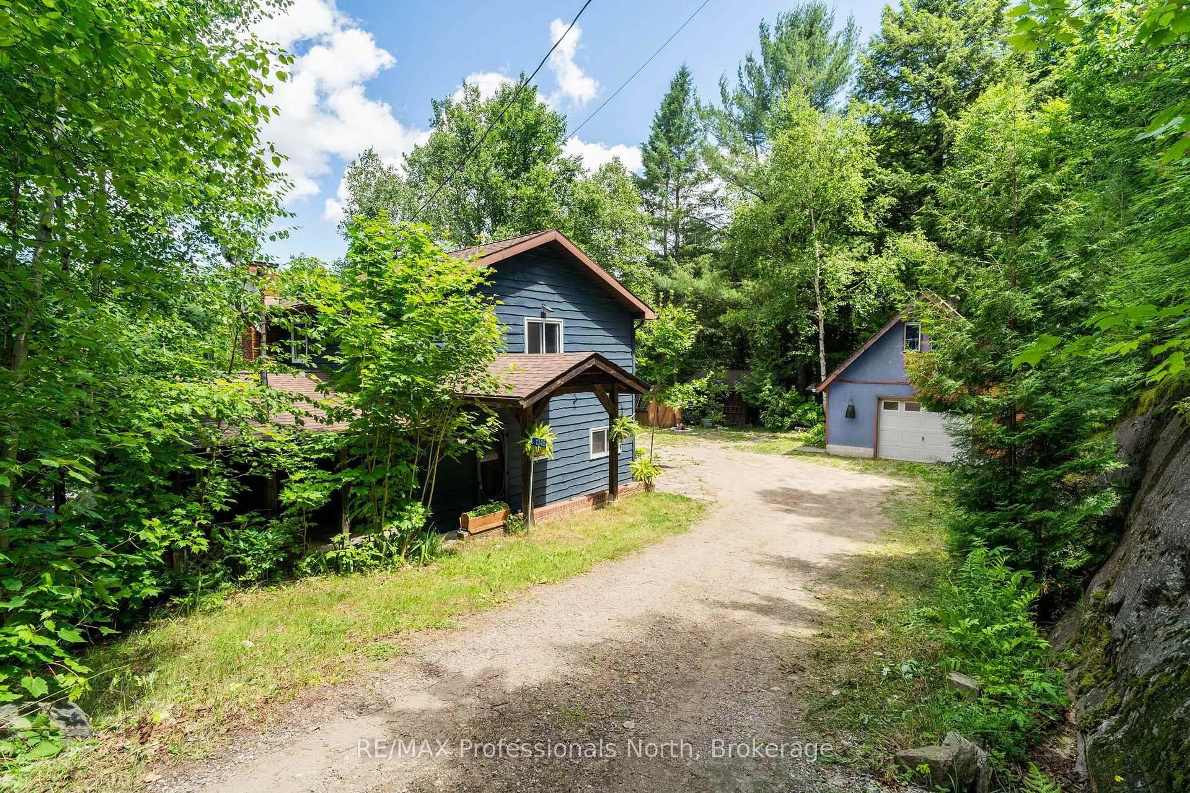 A pic from outside/outdoor area/front of a property/back of a property/a pic from drone, unknown for 1345 SINCLAIR Tr #Kawagama Lake, Algonquin Highlands Ontario P0A 1E0