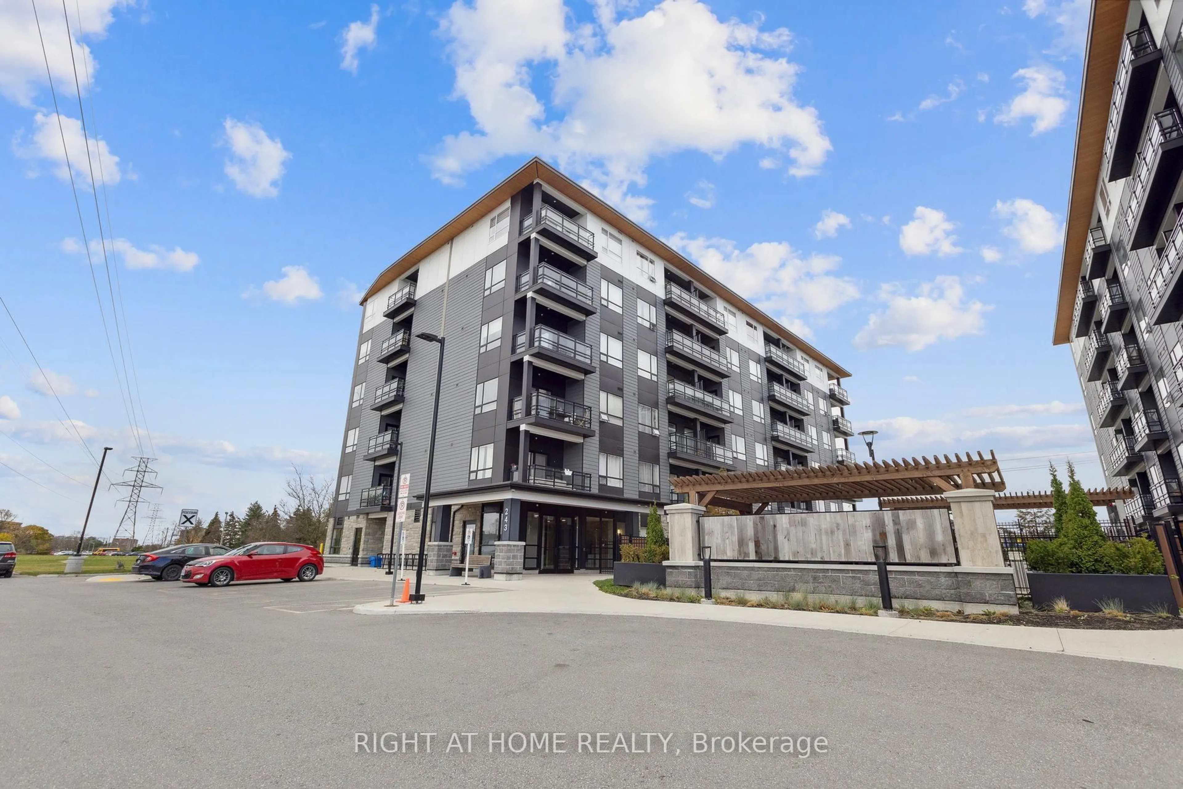A pic from outside/outdoor area/front of a property/back of a property/a pic from drone, unknown for 243 Northfield Dr #608, Waterloo Ontario N2K 0H2