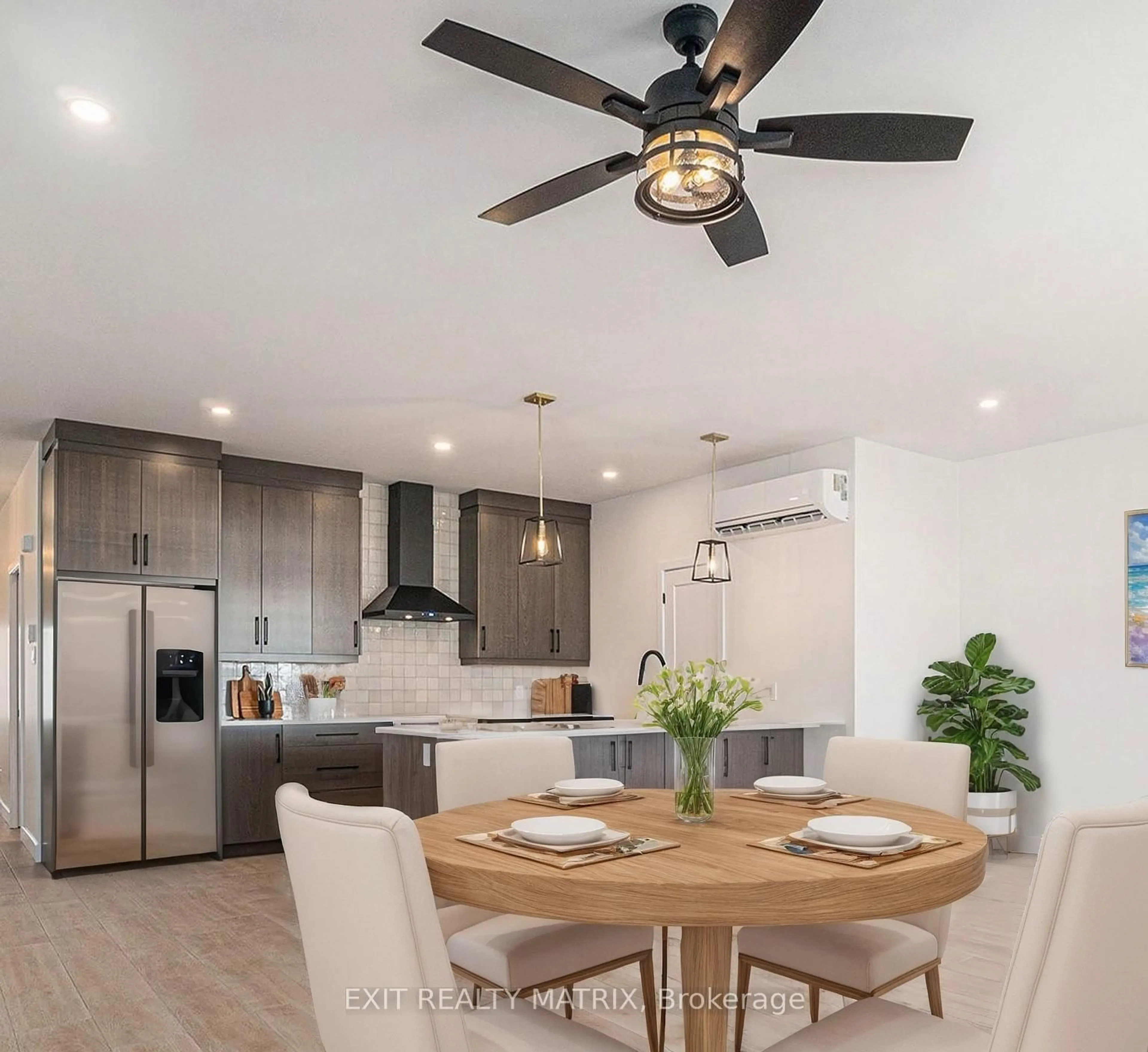 Open concept kitchen, wood/laminate floor for 25 Machabee St, The Nation Ontario K0A 3C0