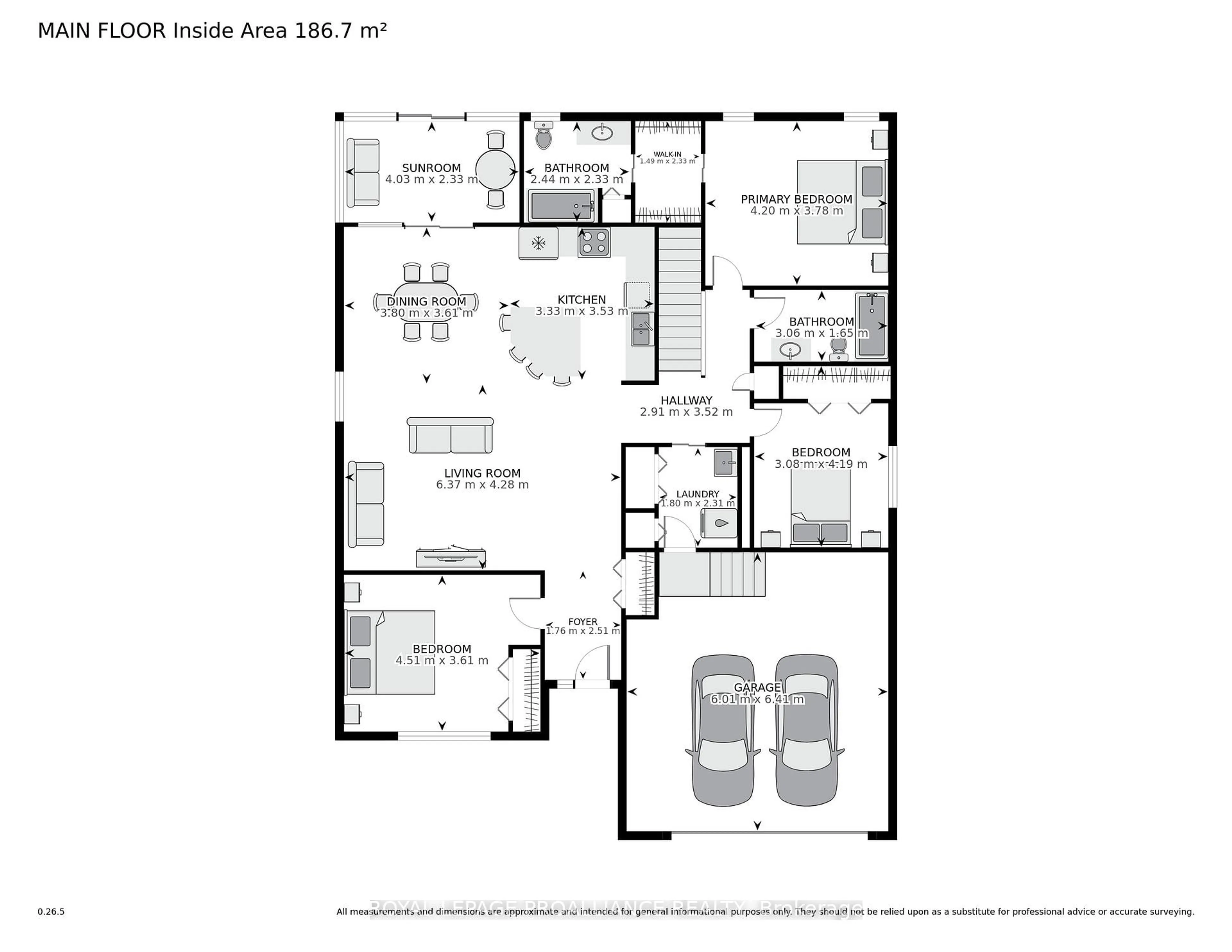 Floor plan for 1047 Fitzsimmons Dr, Brockville Ontario K6V 0A1