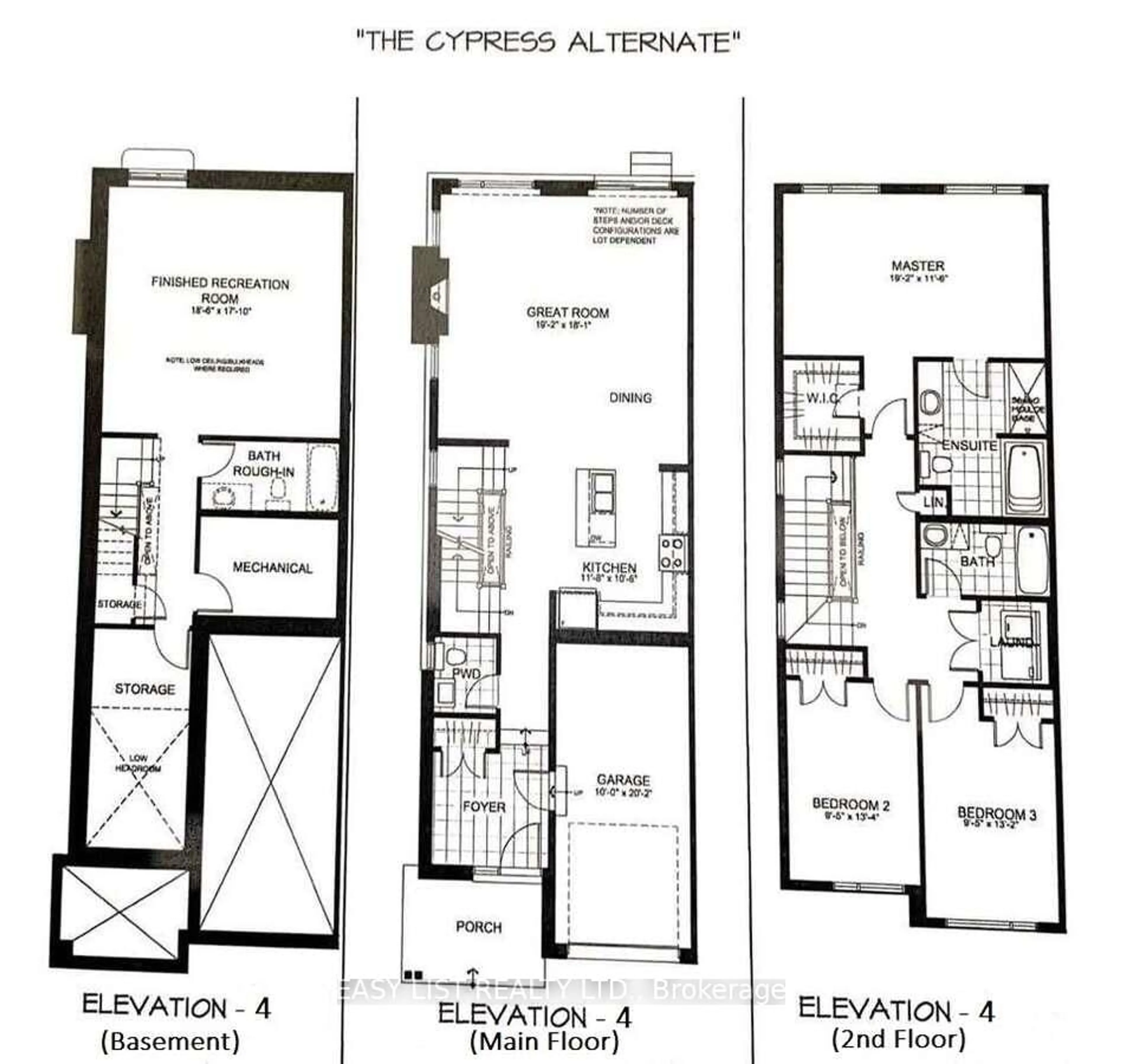 Floor plan for 74 Michael Stoqua St, Ottawa Ontario K1K 5A2