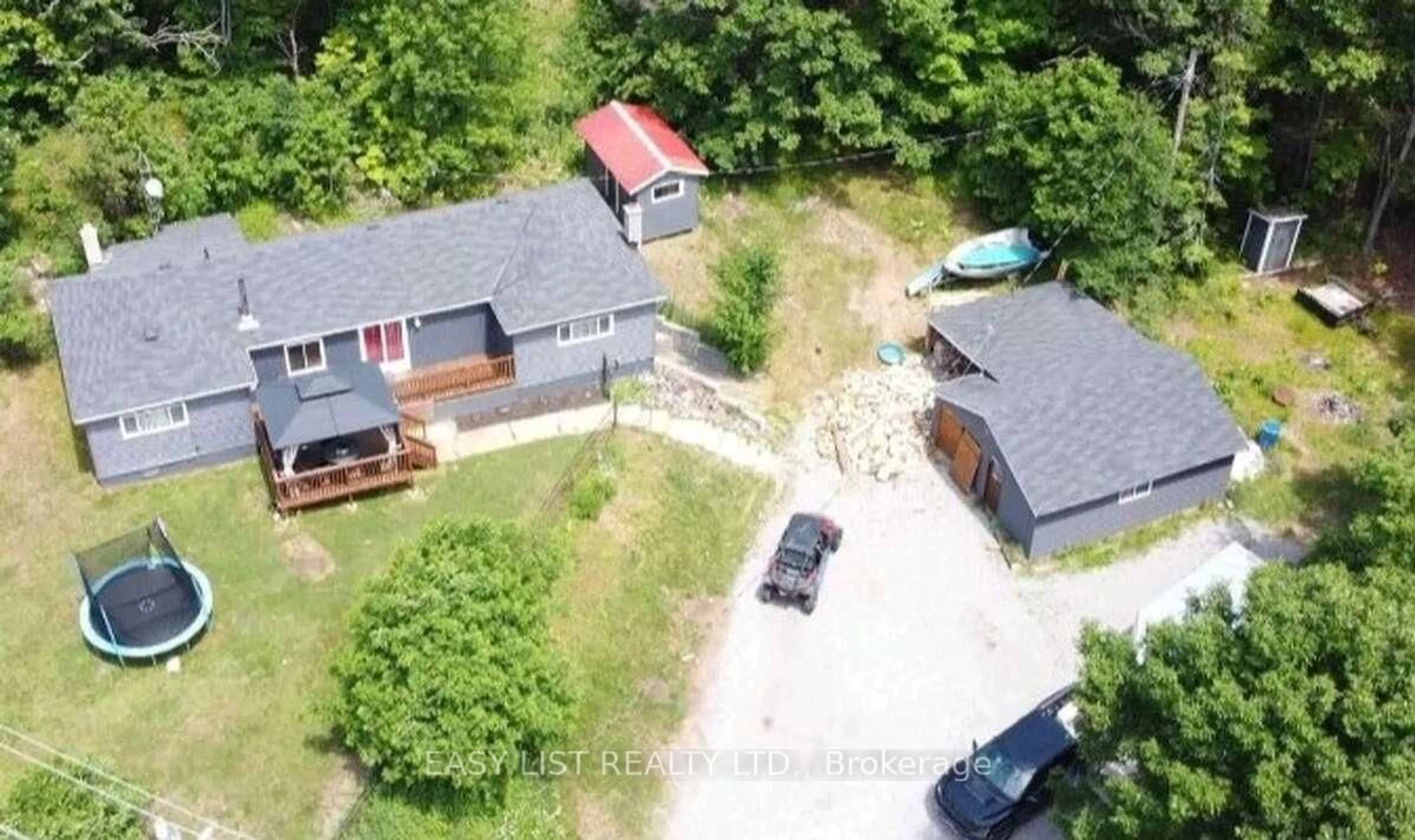 A pic from outside/outdoor area/front of a property/back of a property/a pic from drone, street for 10419 28 N/A, North Kawartha Ontario K0L 1A0
