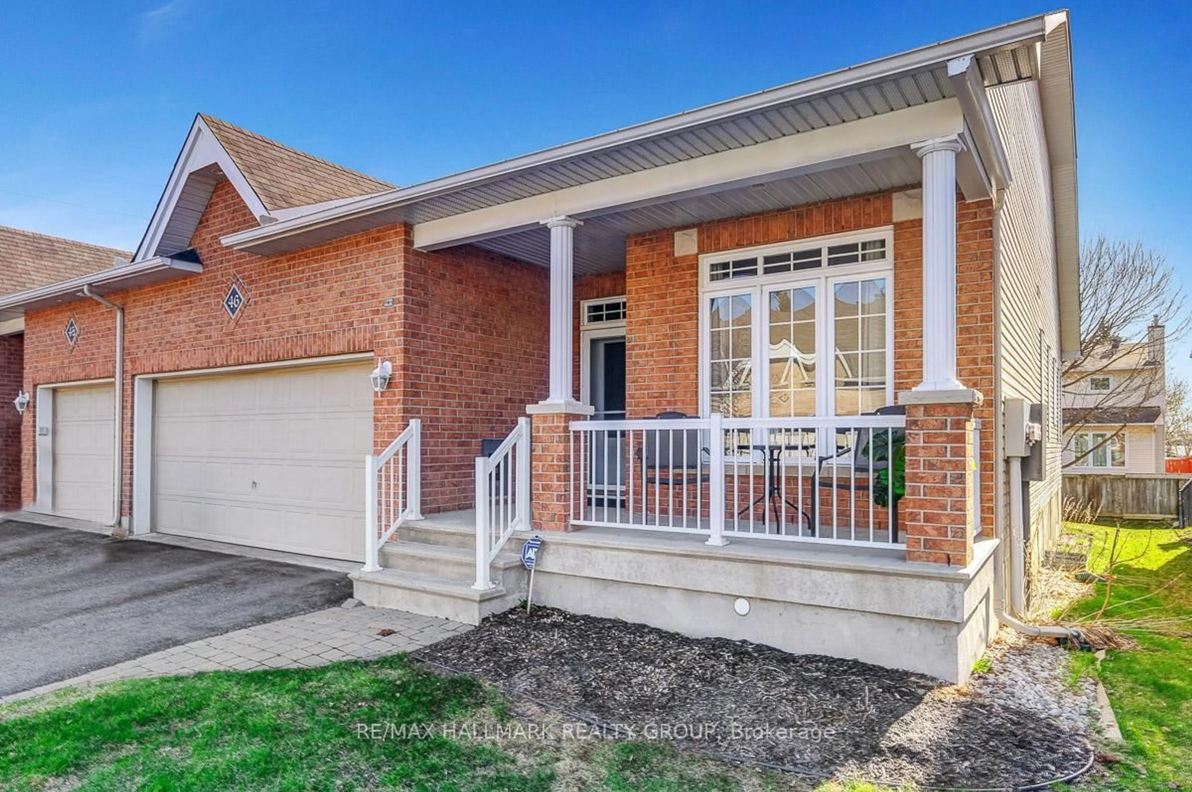 Home with brick exterior material, street for 46 Chapelier Private, Orleans Ontario K1E 3Y1
