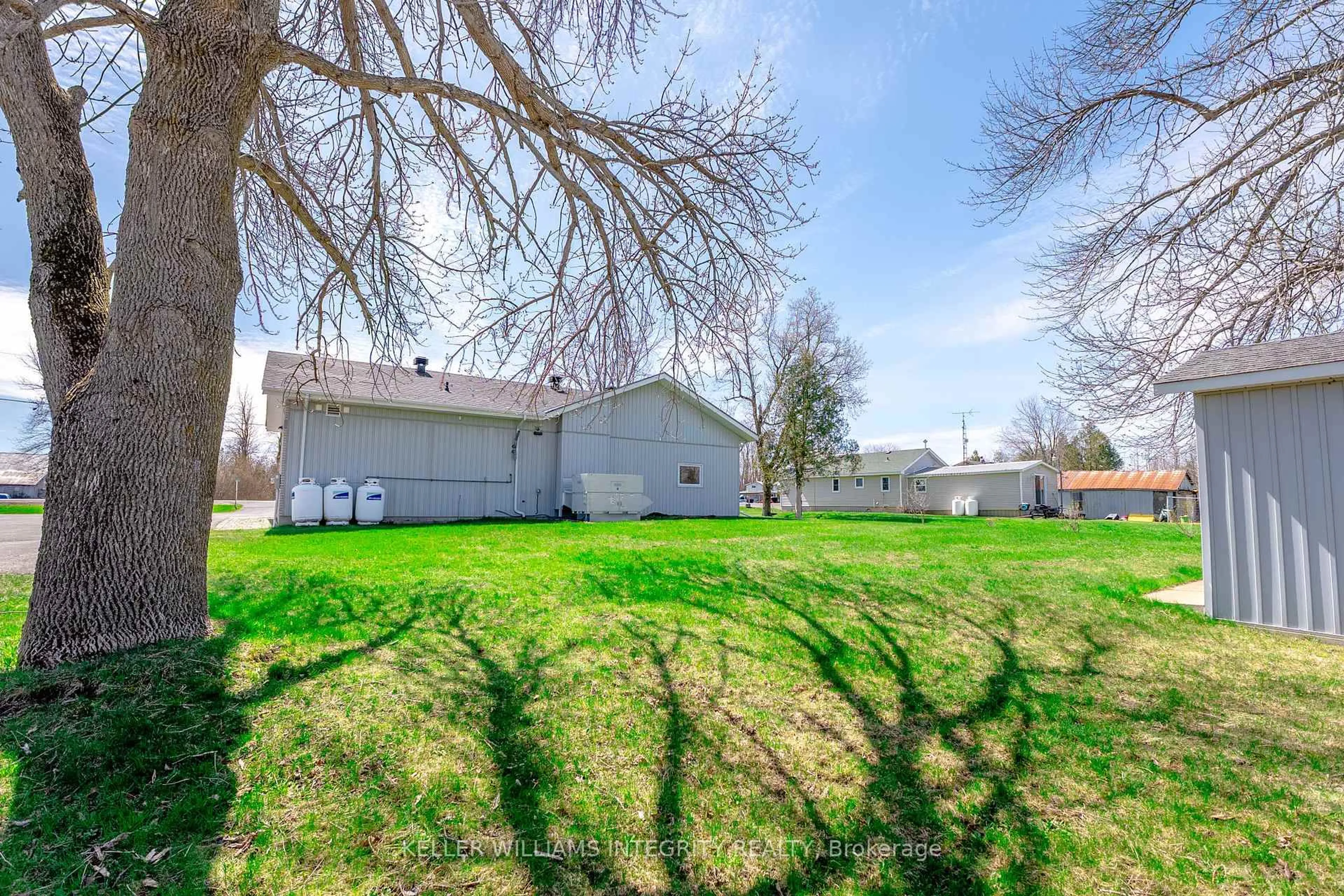 A pic from outside/outdoor area/front of a property/back of a property/a pic from drone, street for 14233 County Rd 18 Rd, South Stormont Ontario K0C 1M0