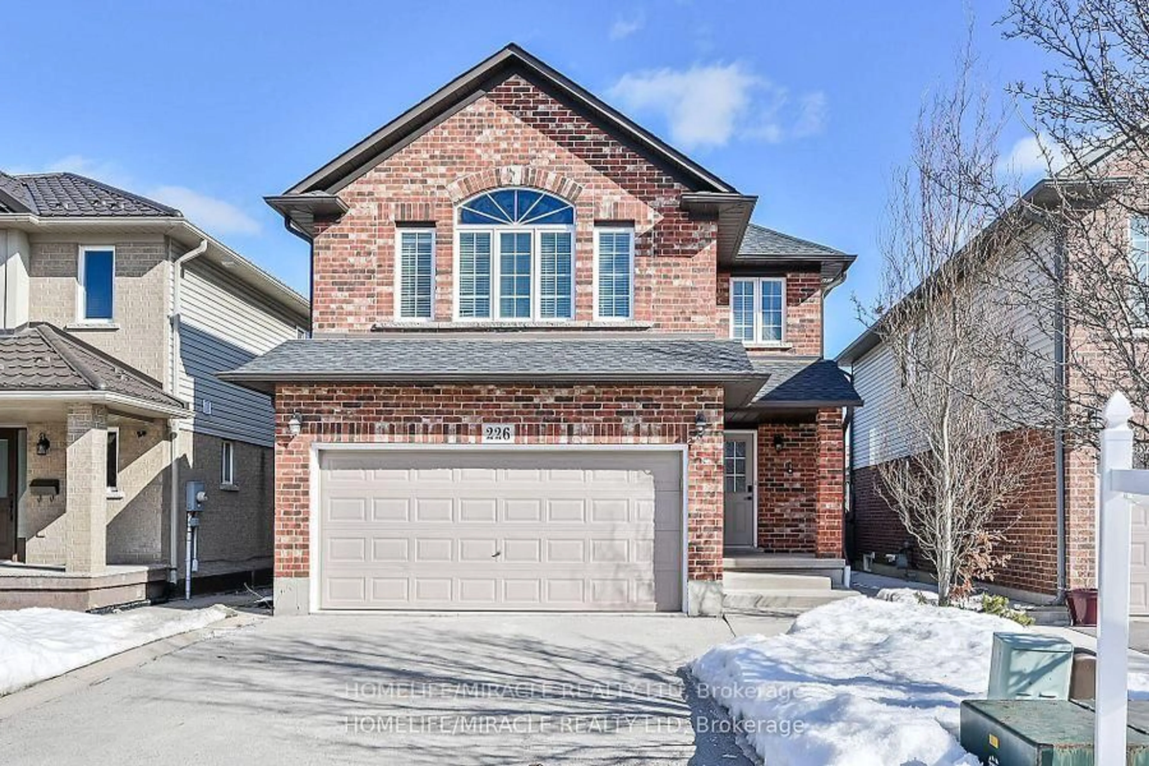 Home with brick exterior material, street for 226 Spring valley Cres, Hamilton Ontario L9C 0B4