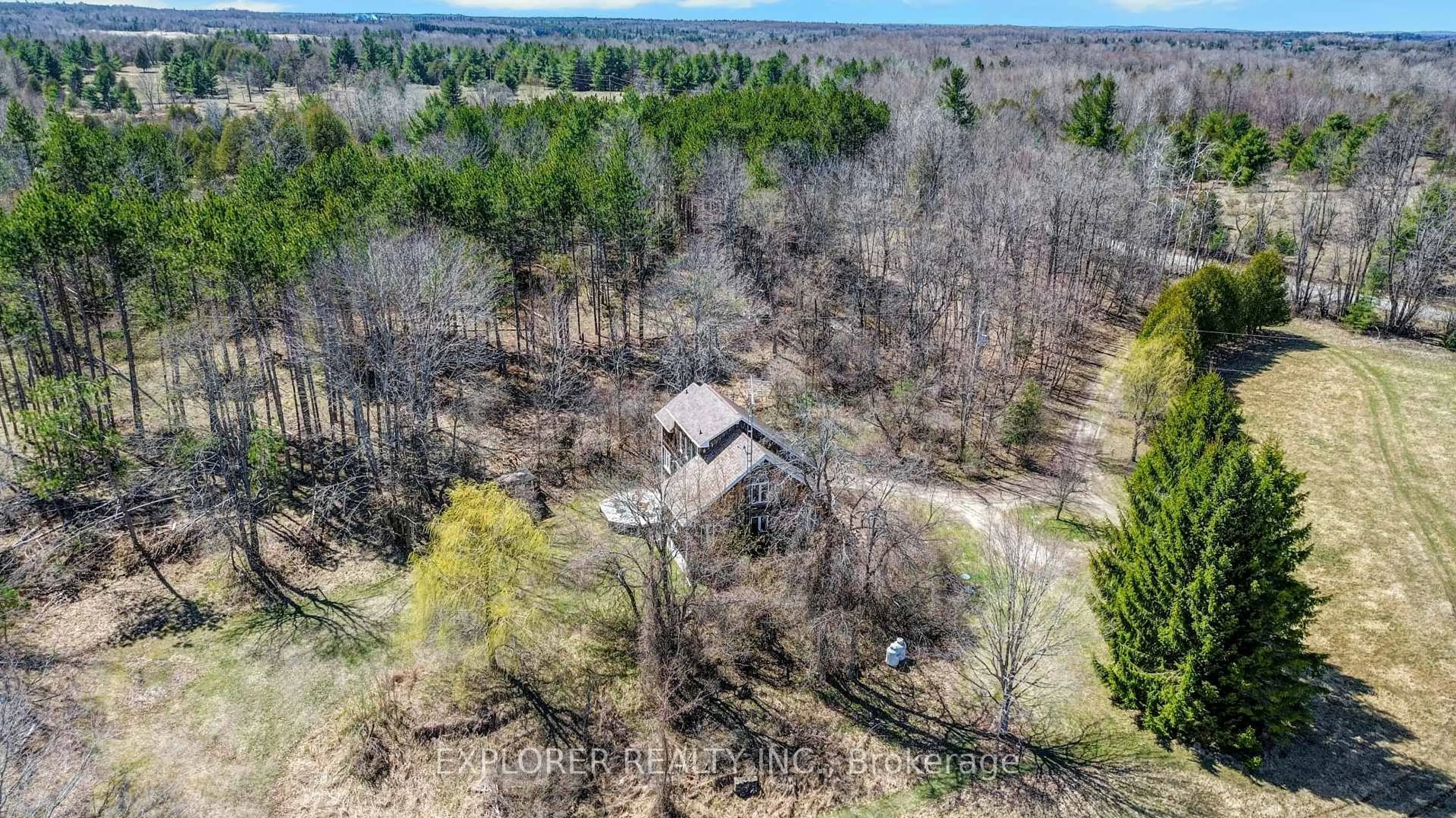 A pic from outside/outdoor area/front of a property/back of a property/a pic from drone, forest/trees view for 720 Rosetta Rd, Lanark Ontario K0G 1K0