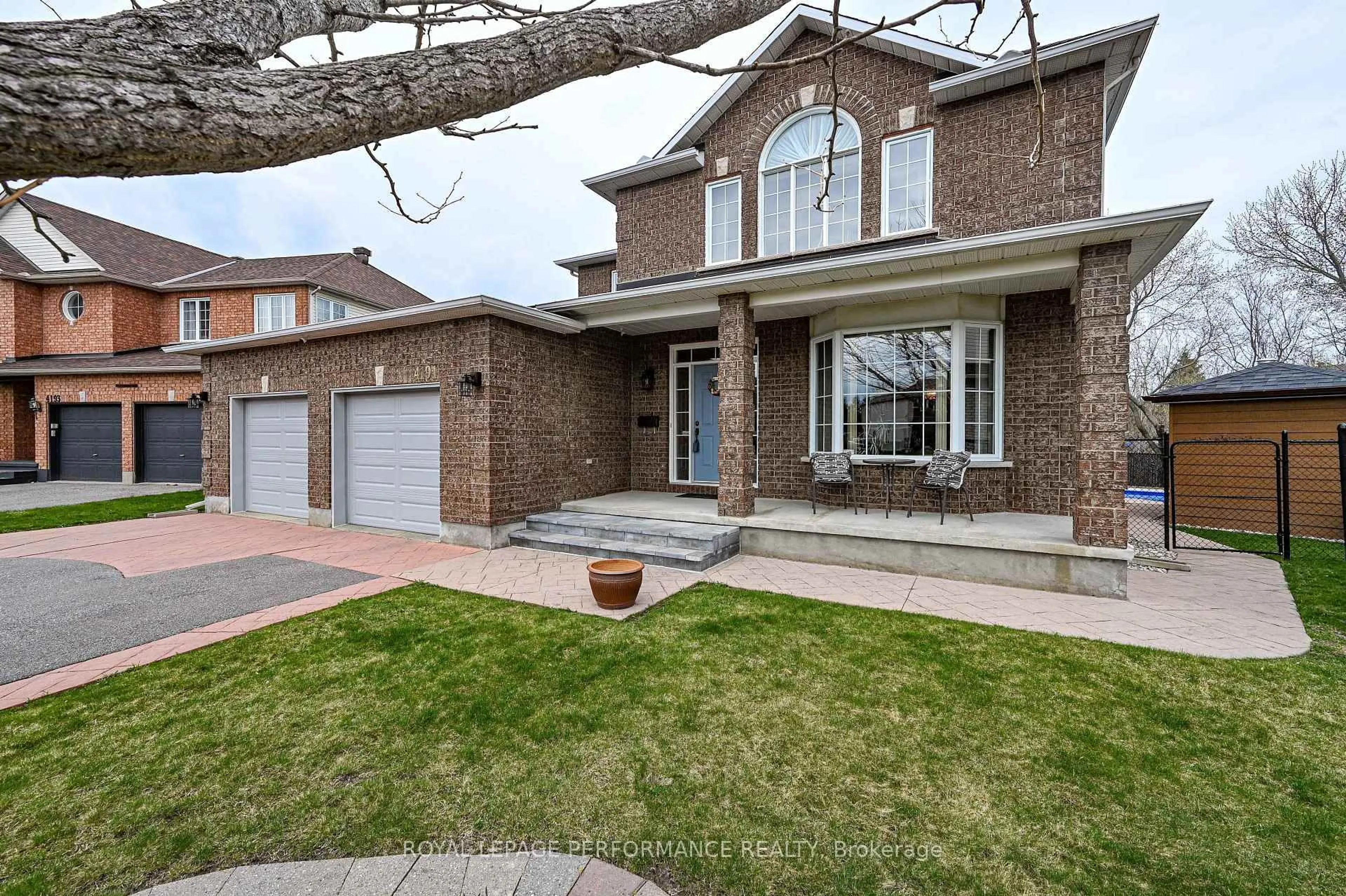 Home with brick exterior material, street for 4191 Wolfe Point Way, Ottawa Ontario K1V 1P5