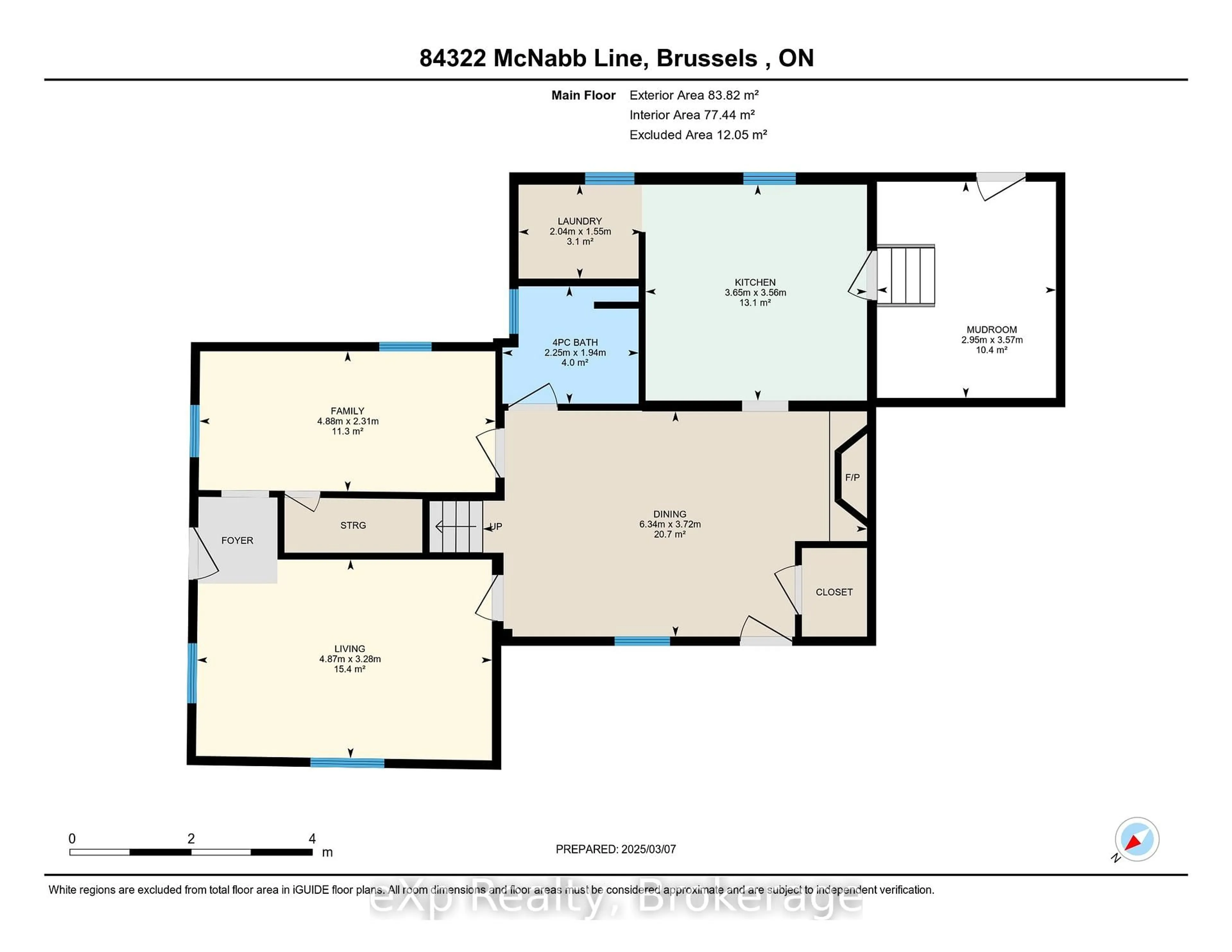 Floor plan for 84322 McNabb Line, Huron East Ontario N0G 1H0