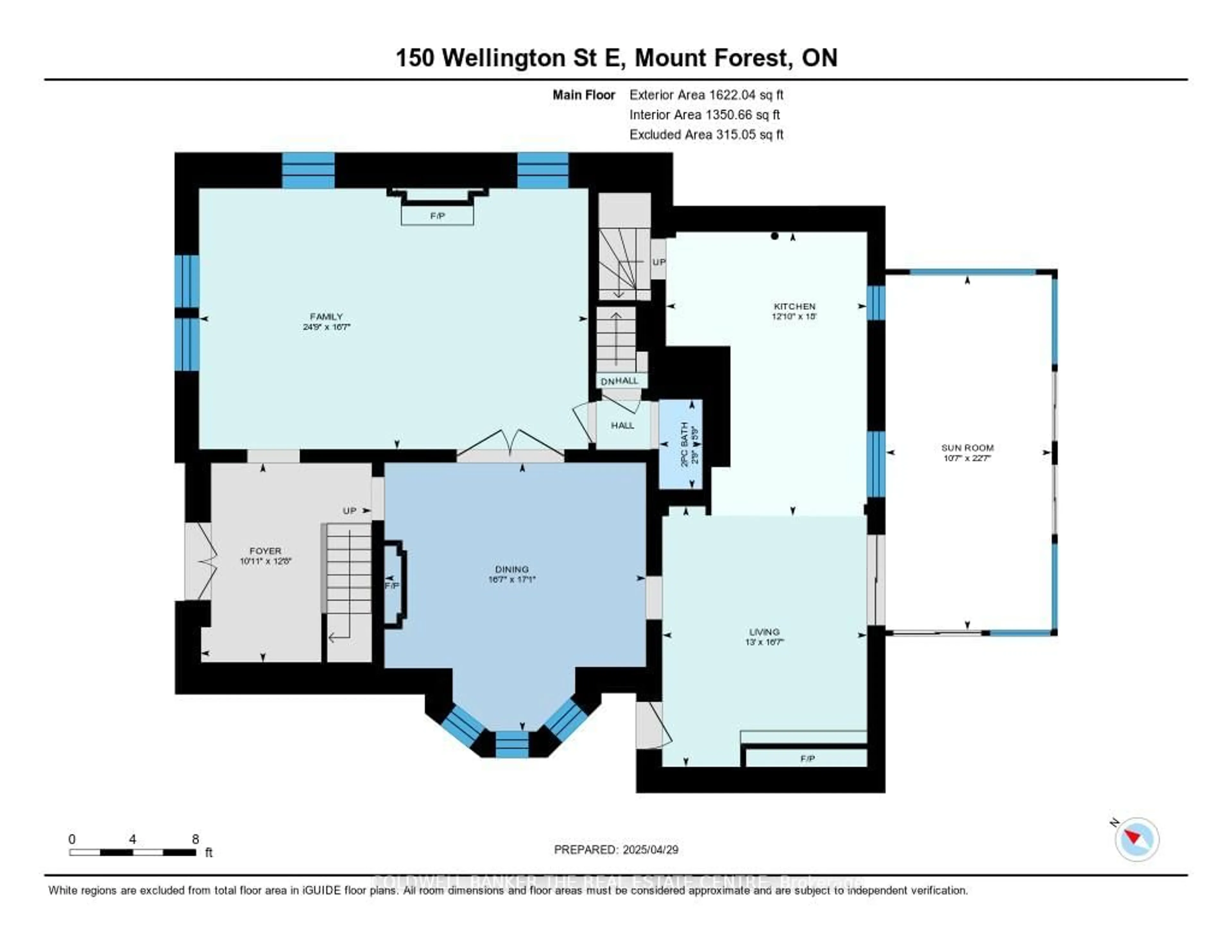 Floor plan for 150 WELLINGTON St, Wellington North Ontario N0G 2L2