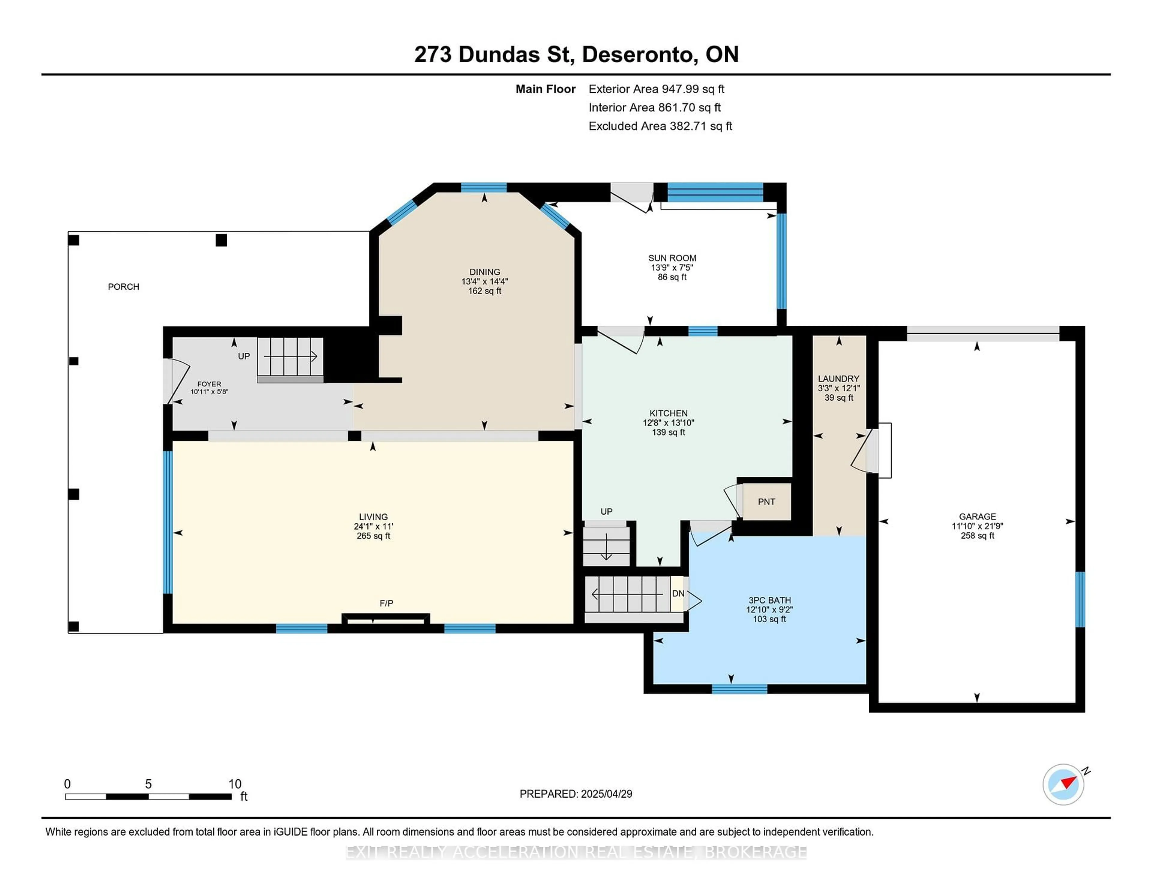 Floor plan for 273 Dundas St, Deseronto Ontario K0K 1X0