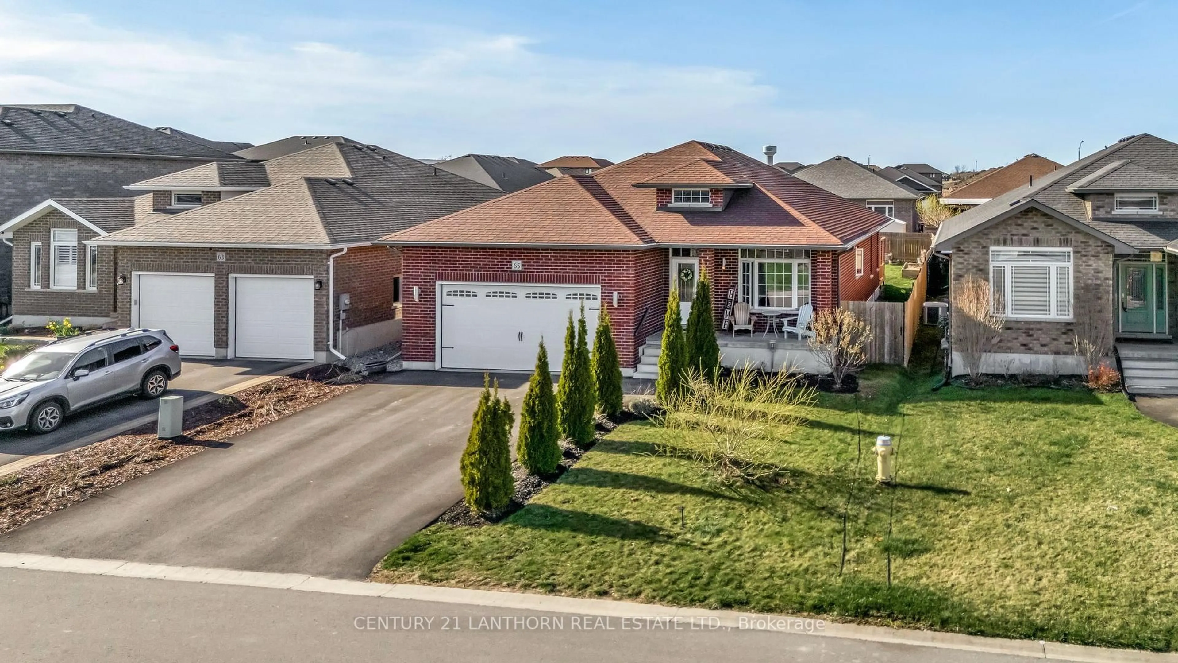 A pic from outside/outdoor area/front of a property/back of a property/a pic from drone, street for 65 Crews Cres, Quinte West Ontario K8V 0G4