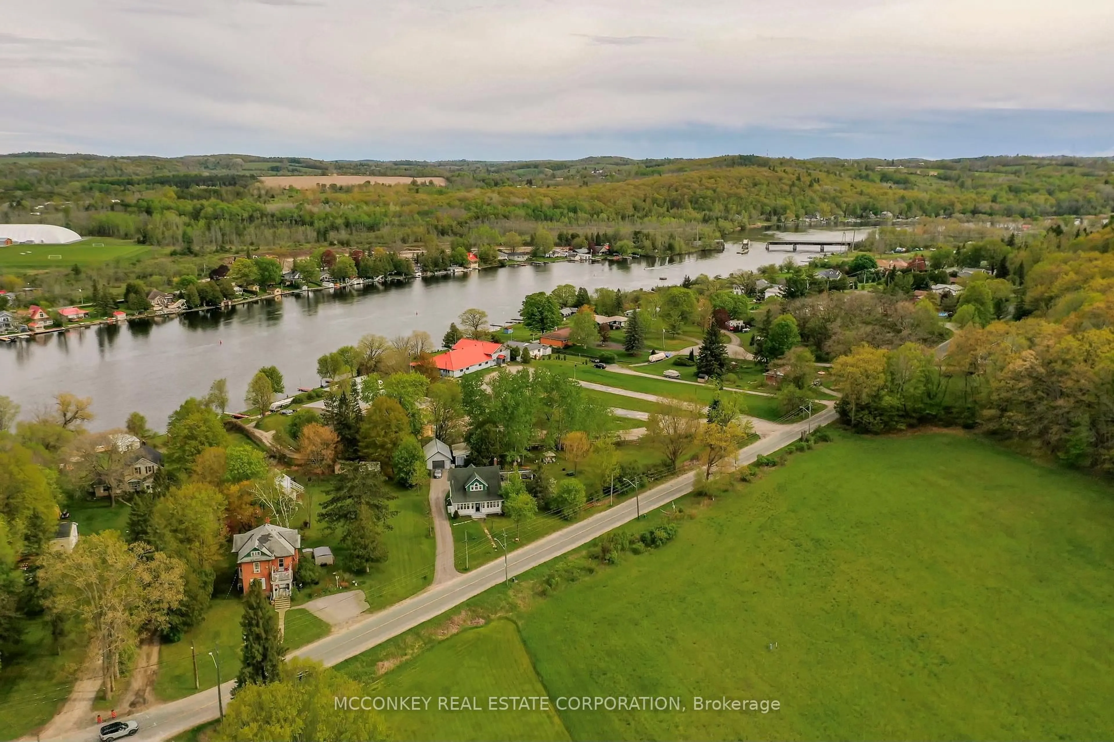 A pic from outside/outdoor area/front of a property/back of a property/a pic from drone, water/lake/river/ocean view for 164 Front St, Trent Hills Ontario K0L 1Y0