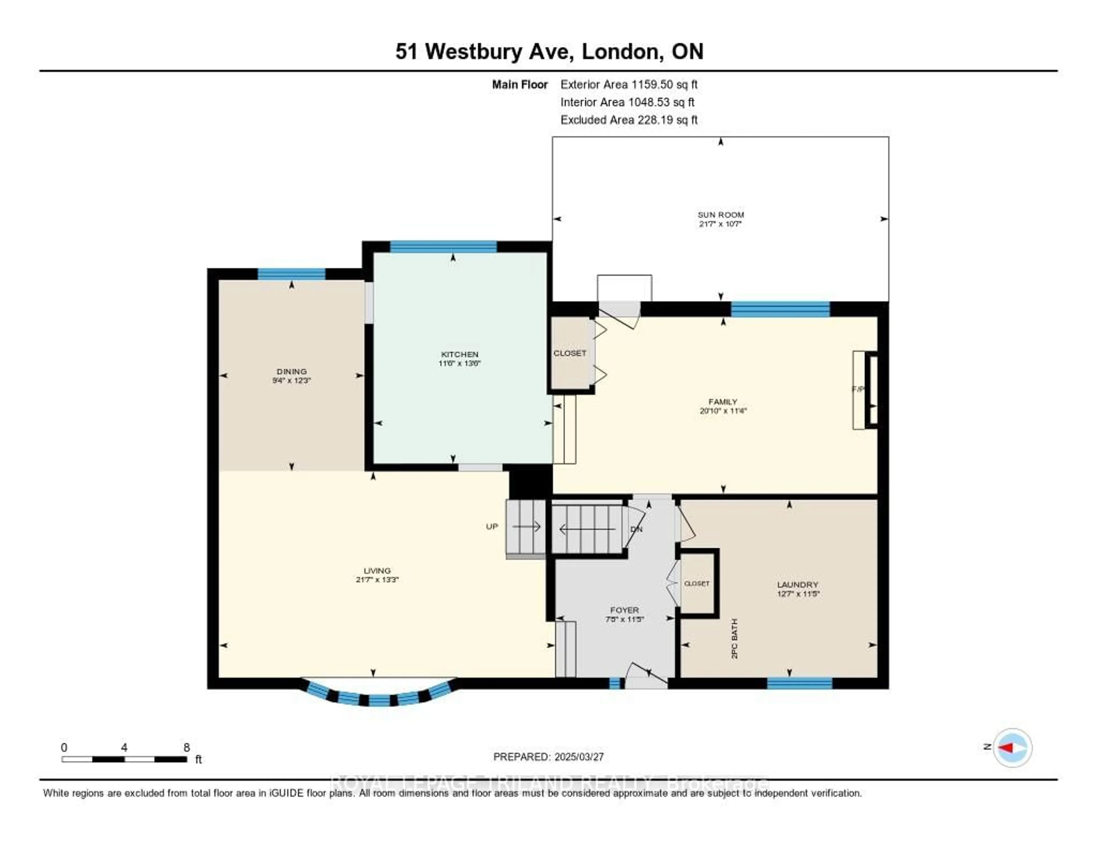 Floor plan for 51 Westbury Ave, London South Ontario N6J 3G2