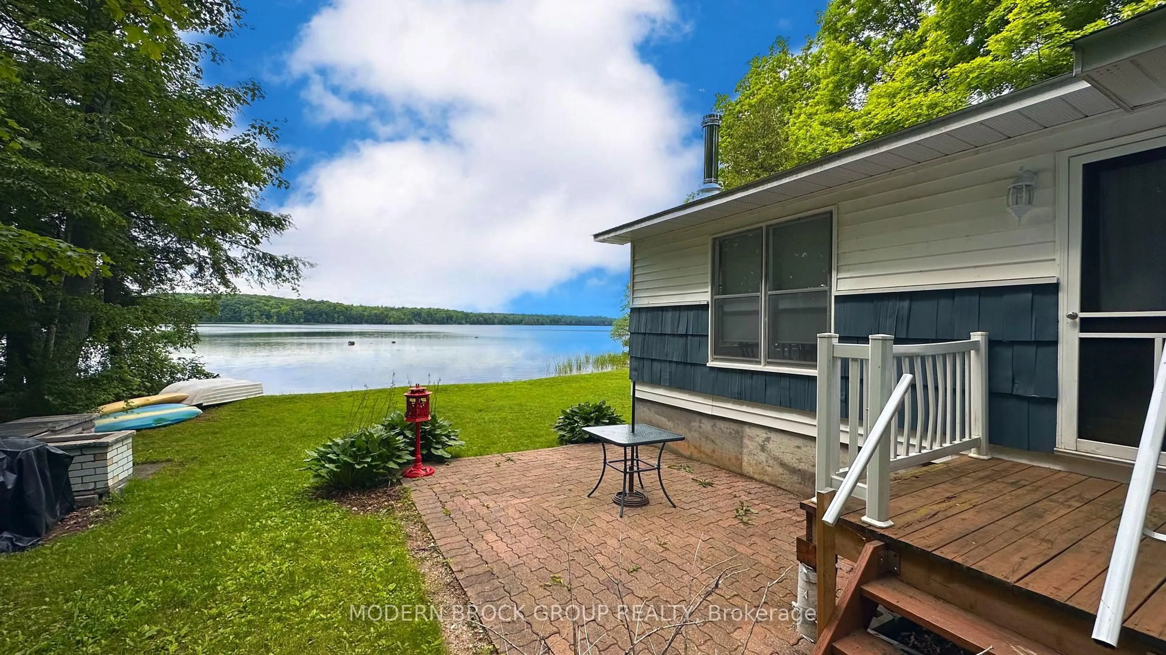 Patio, water/lake/river/ocean view for 94 Graham Lake Rd, Front of Yonge Ontario K0E 1R0