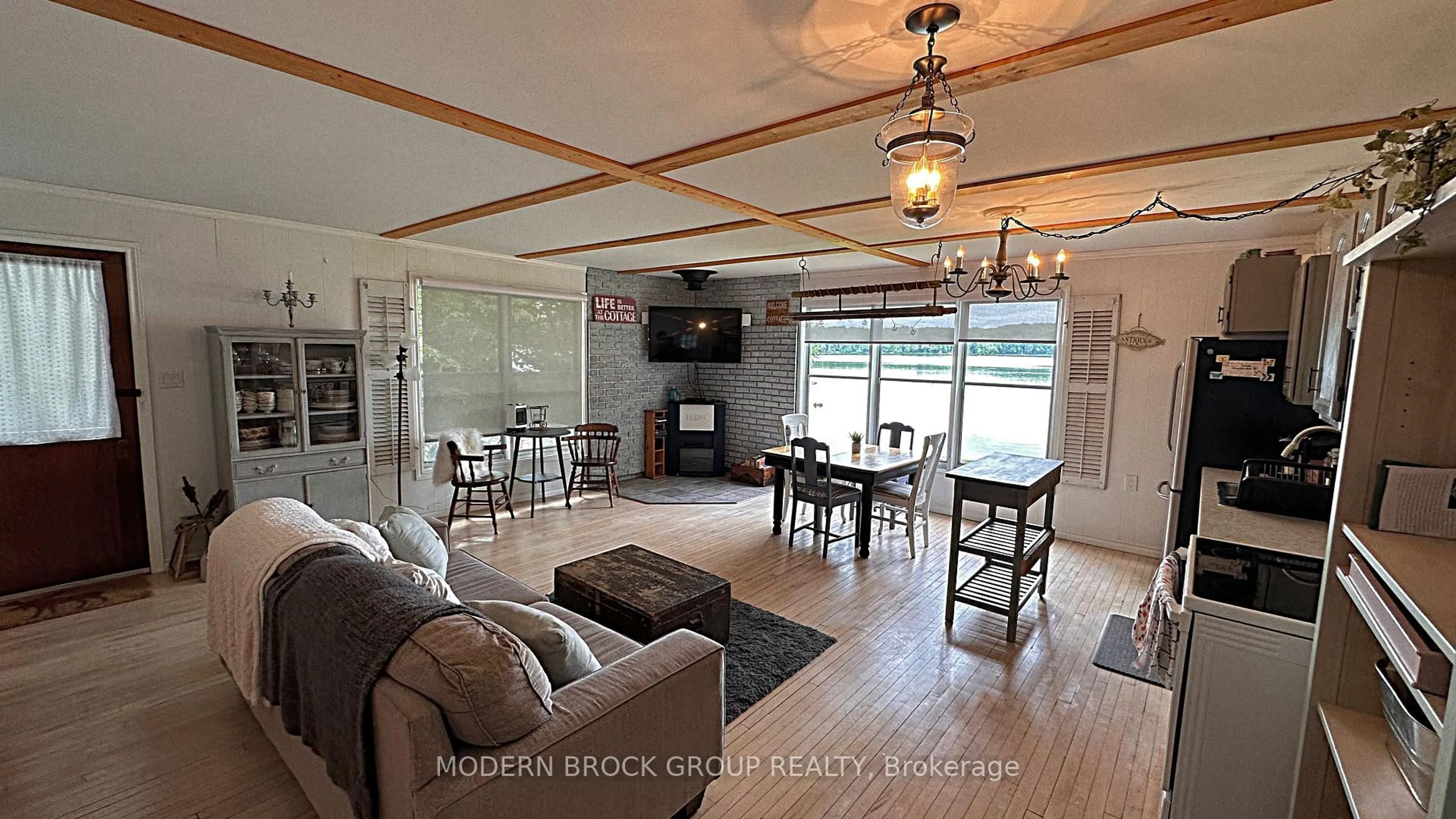 Living room with furniture, unknown for 94 Graham Lake Rd, Front of Yonge Ontario K0E 1R0