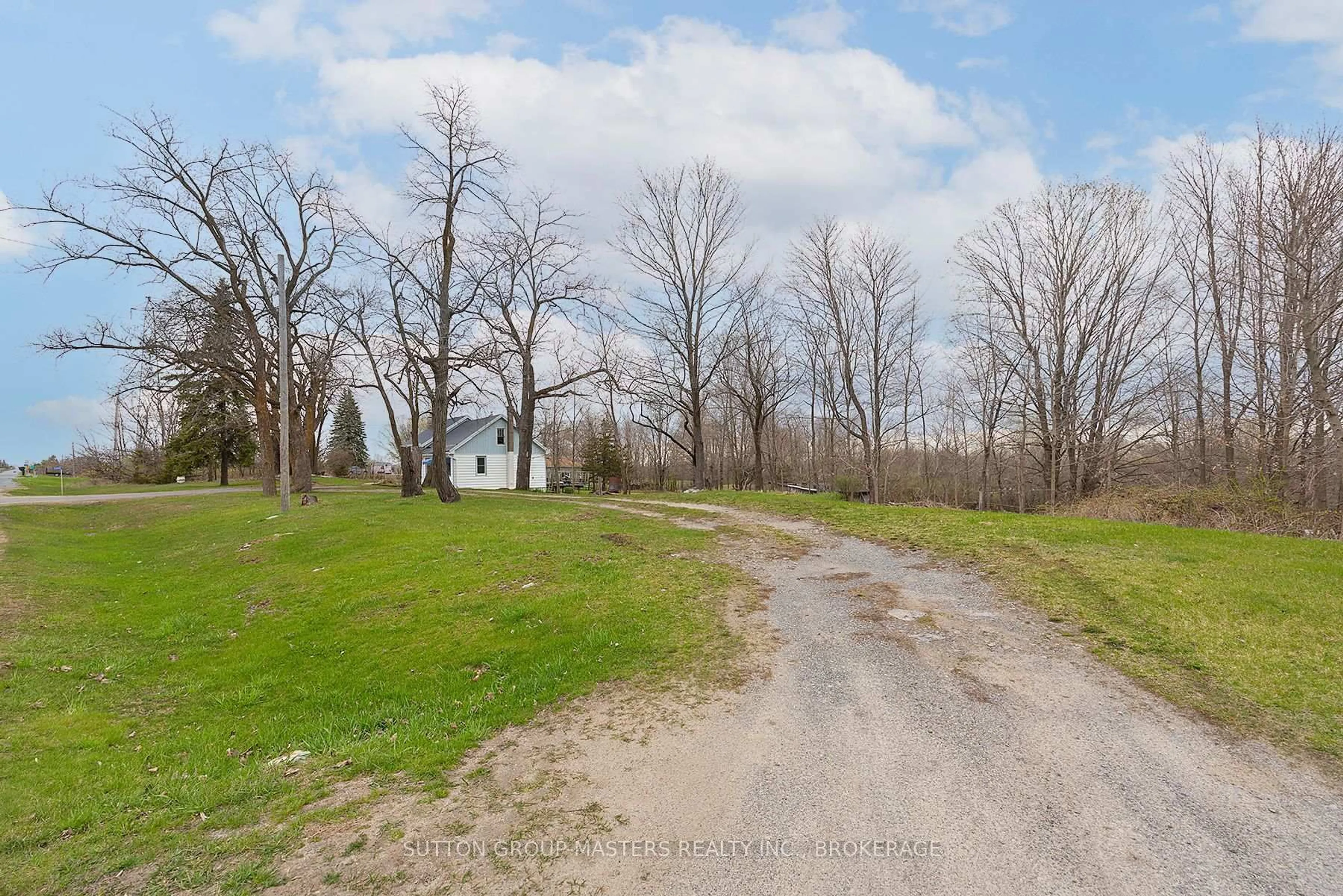 A pic from outside/outdoor area/front of a property/back of a property/a pic from drone, forest/trees view for 3408 Battersea Rd, Inverary Ontario K0H 1X0
