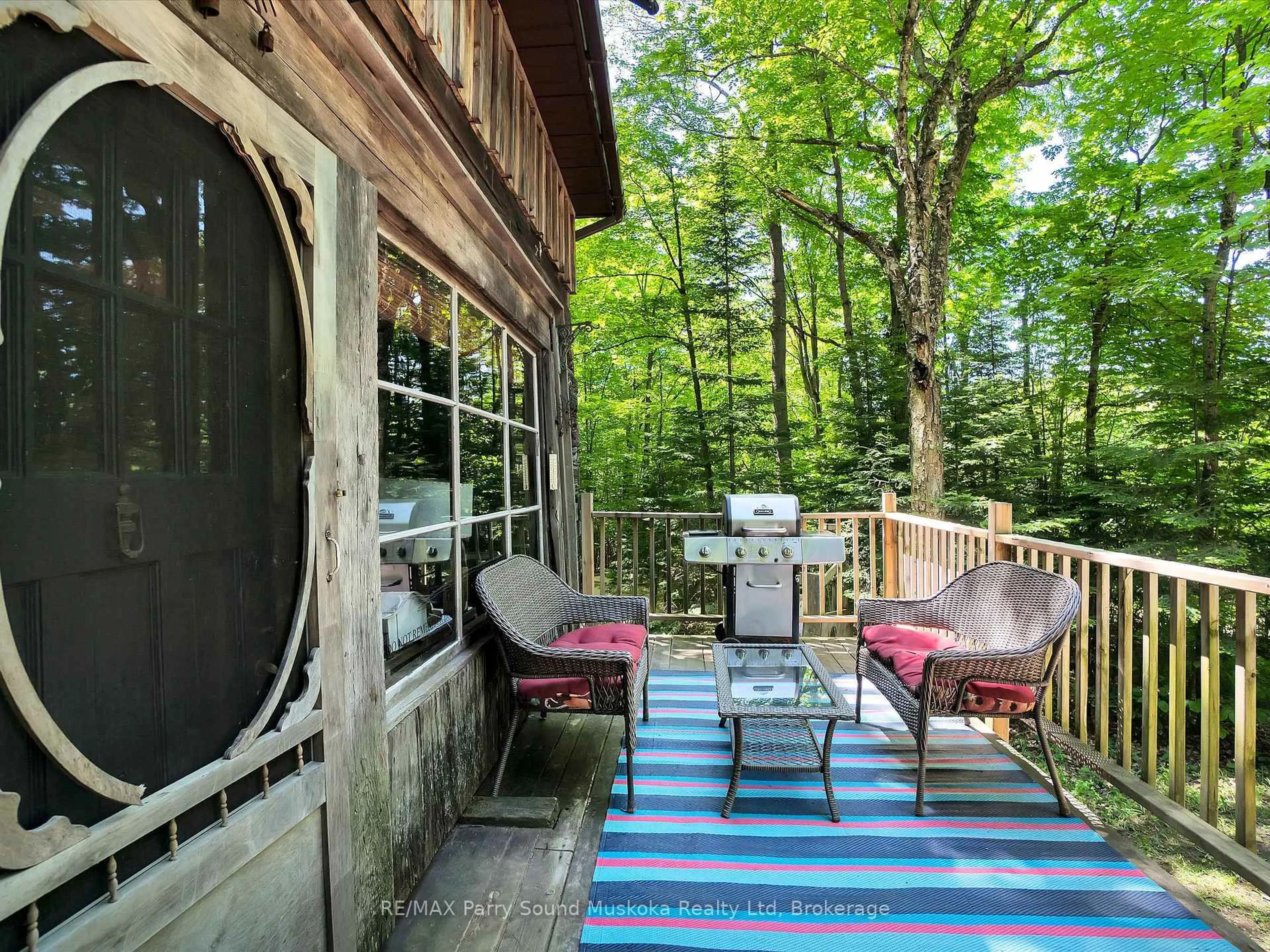 Patio, forest/trees view for 479 Doe Lake Rd, Armour Ontario P0A 1L0