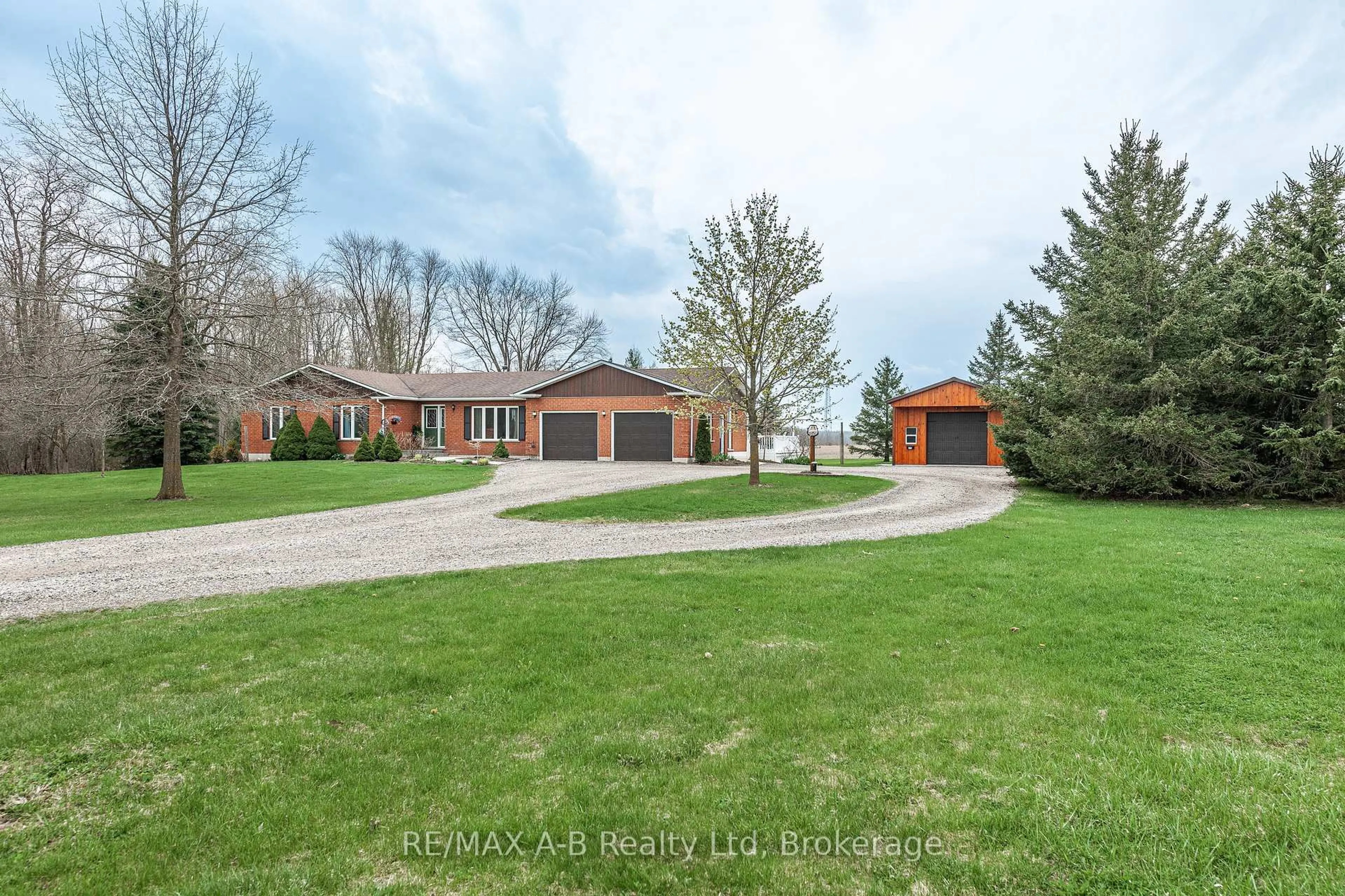 A pic from outside/outdoor area/front of a property/back of a property/a pic from drone, water/lake/river/ocean view for 3698 Perth Rd 113 N/A, Perth South Ontario N5A 6S3