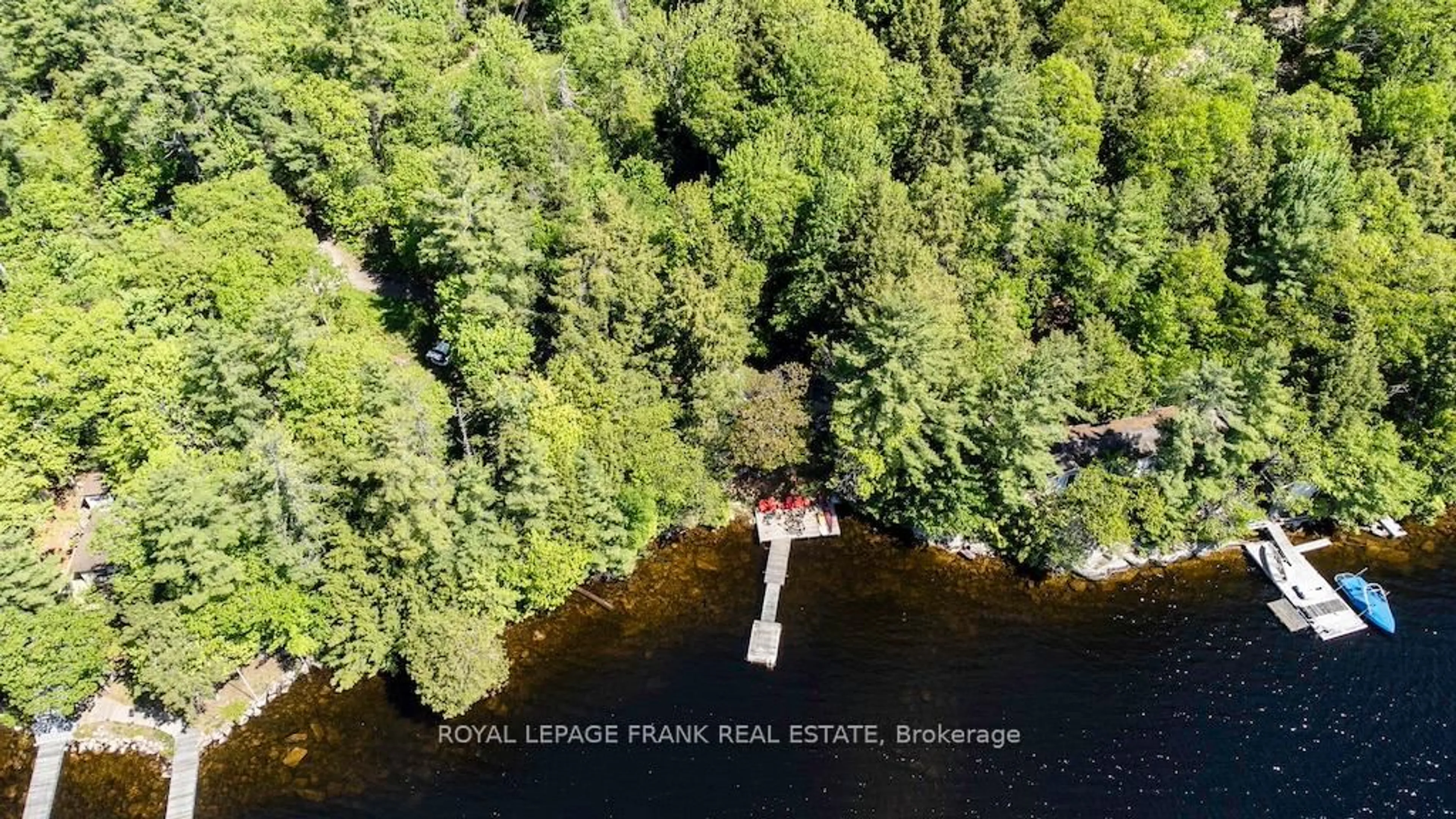 A pic from outside/outdoor area/front of a property/back of a property/a pic from drone, water/lake/river/ocean view for 119 Fire Route 242 N/A, Trent Lakes Ontario K0L 1J0