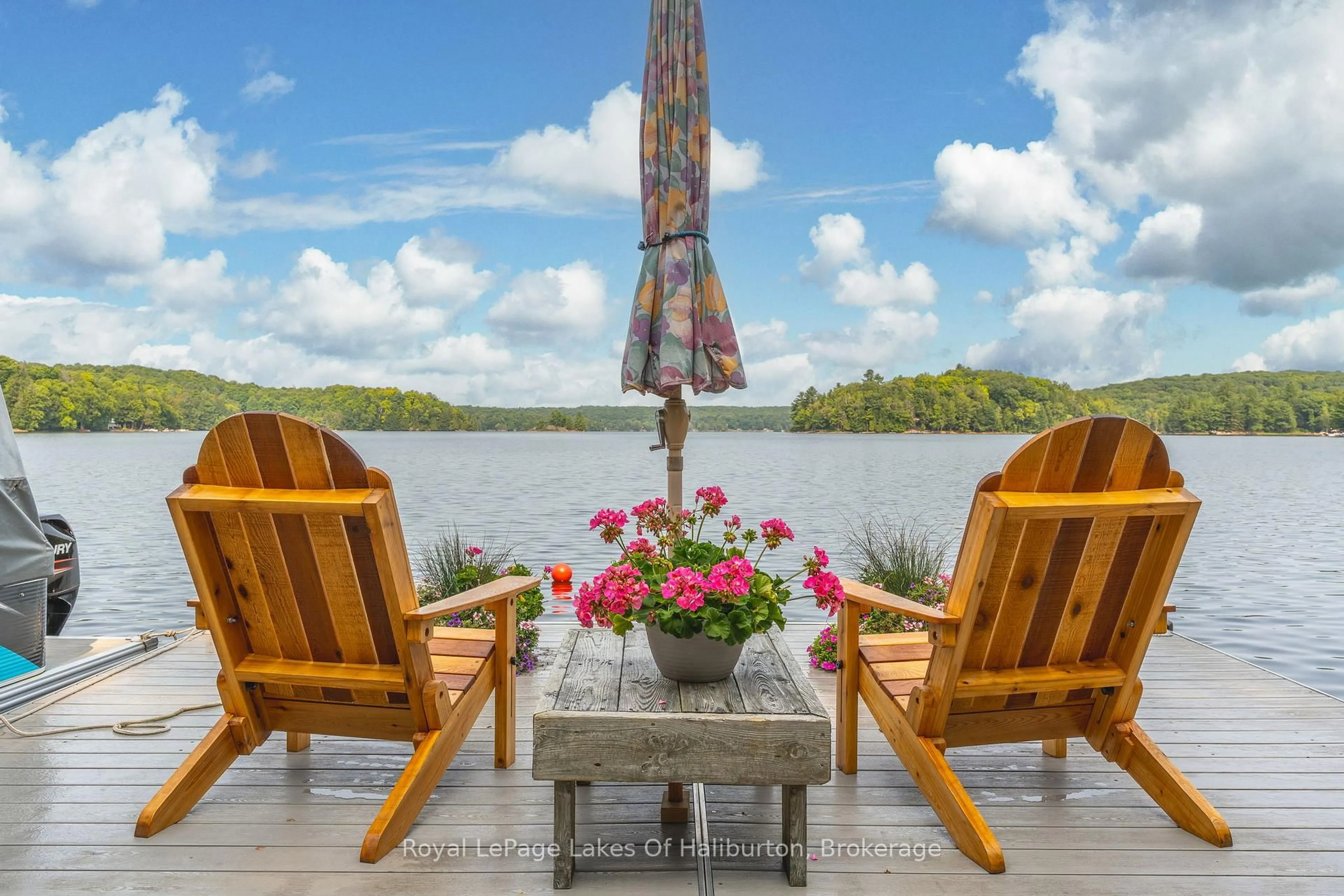 Patio, water/lake/river/ocean view for 1117 Trellis Tr, Minden Hills Ontario K0M 2K0