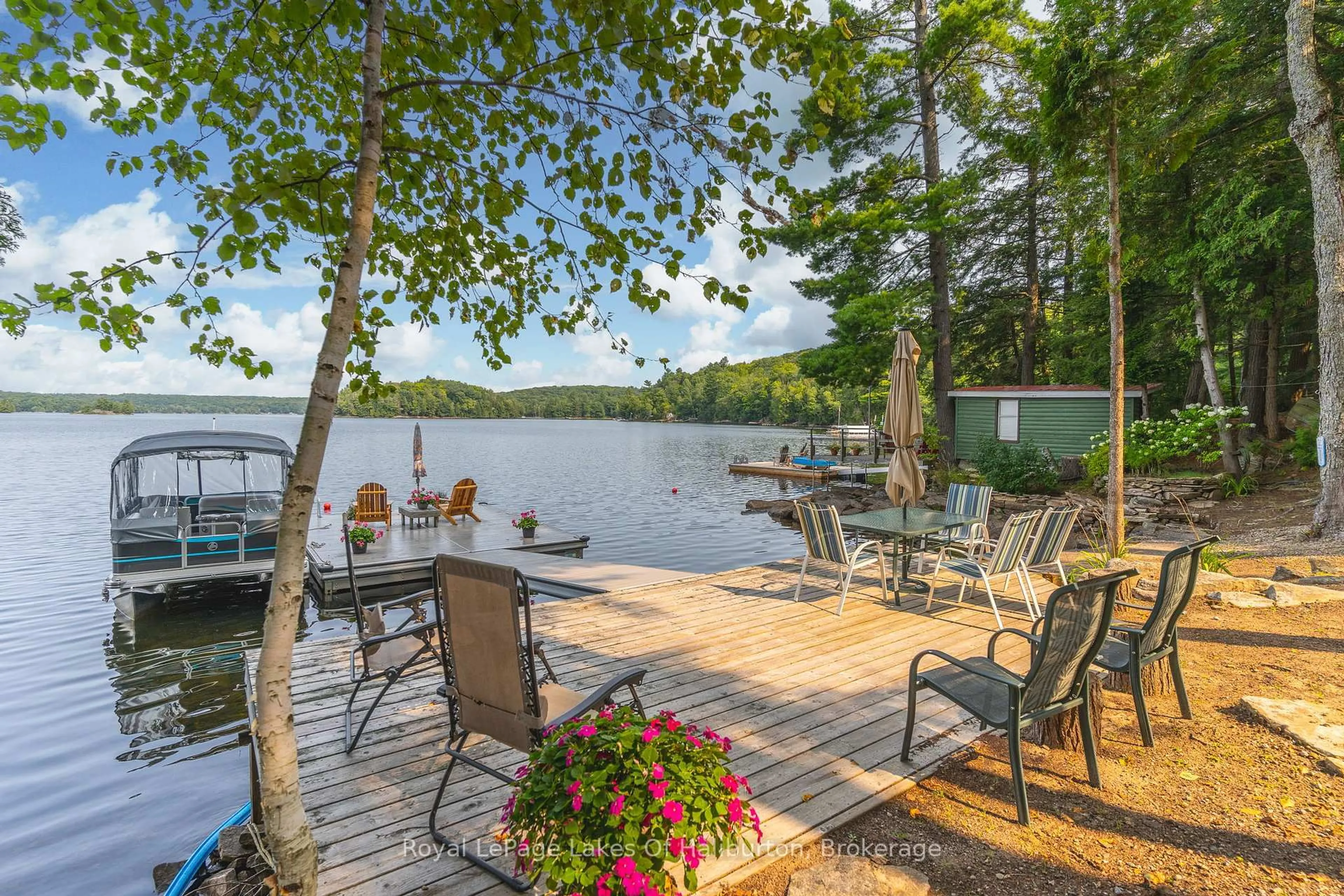 Patio, water/lake/river/ocean view for 1117 Trellis Tr, Minden Hills Ontario K0M 2K0