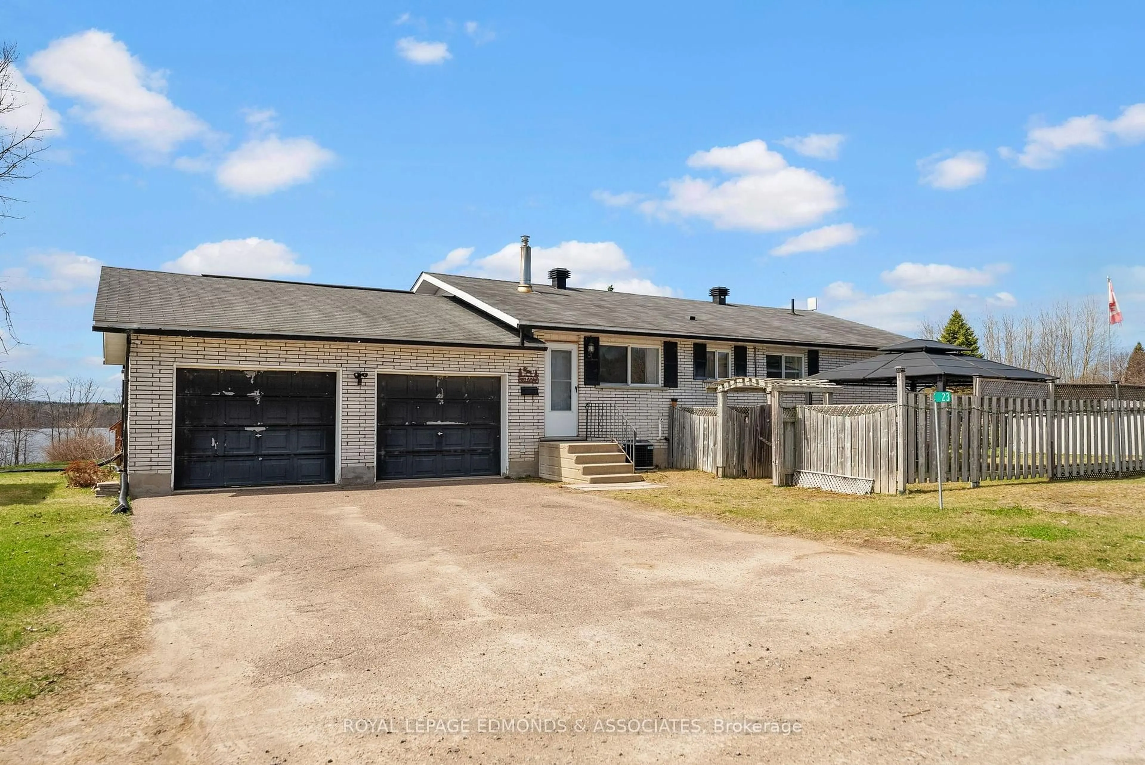 A pic from outside/outdoor area/front of a property/back of a property/a pic from drone, street for 23 Wilber Heights Rd, Eganville Ontario K0J 1T0