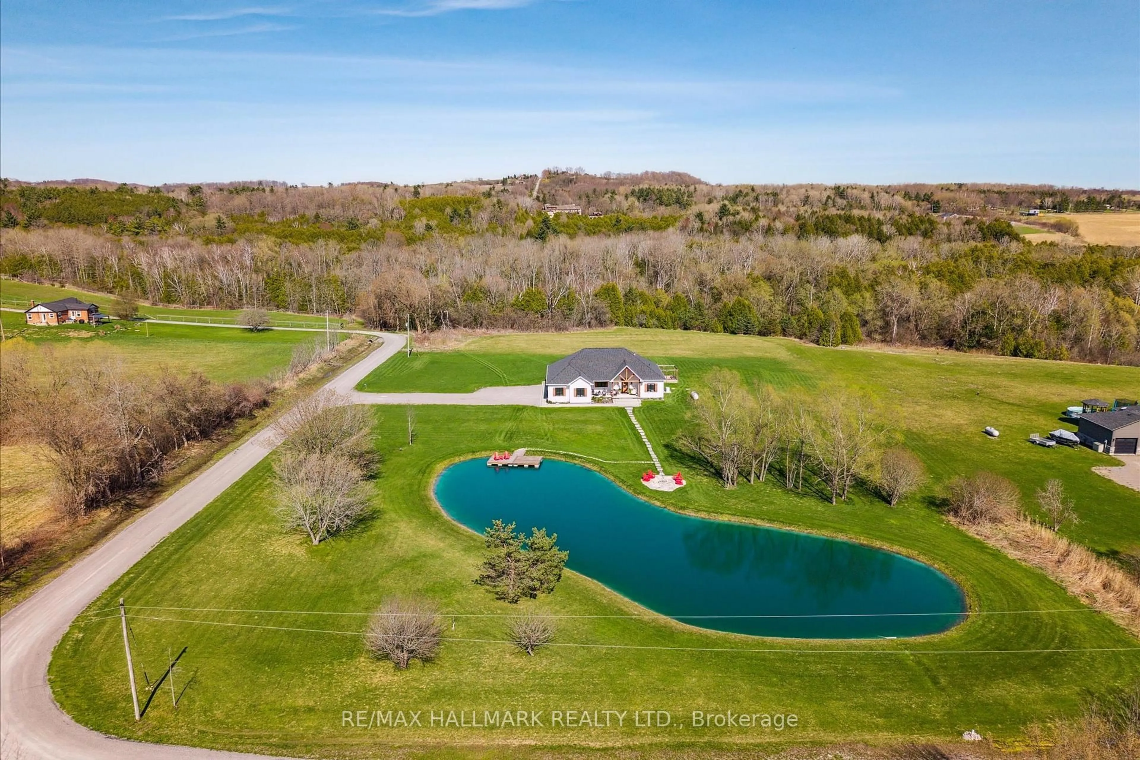 A pic from outside/outdoor area/front of a property/back of a property/a pic from drone, water/lake/river/ocean view for 3229 Garland Rd, Cobourg Ontario K9A 4J7