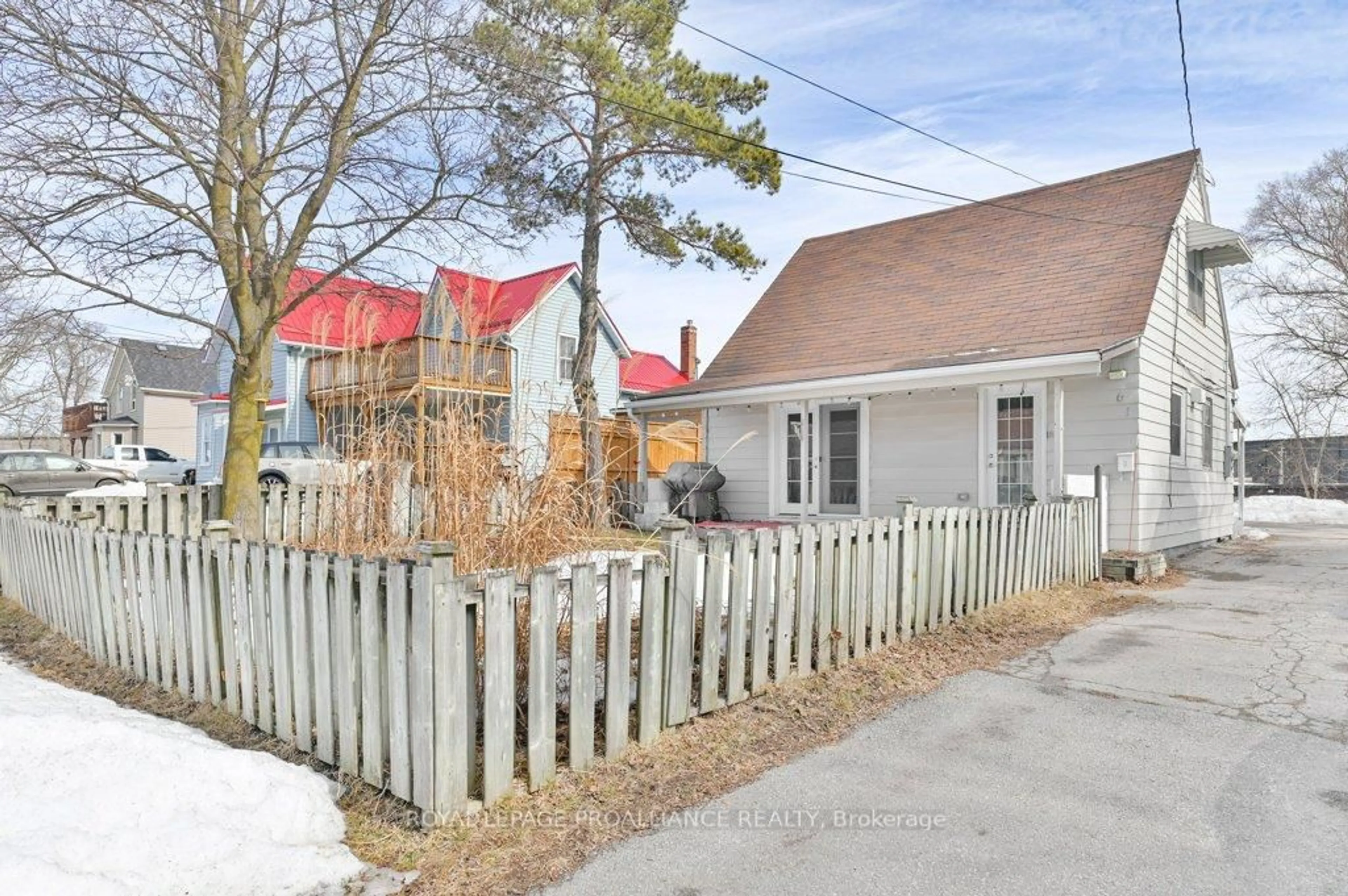 A pic from outside/outdoor area/front of a property/back of a property/a pic from drone, street for 61 Delaney St, Quinte West Ontario K8V 4L7