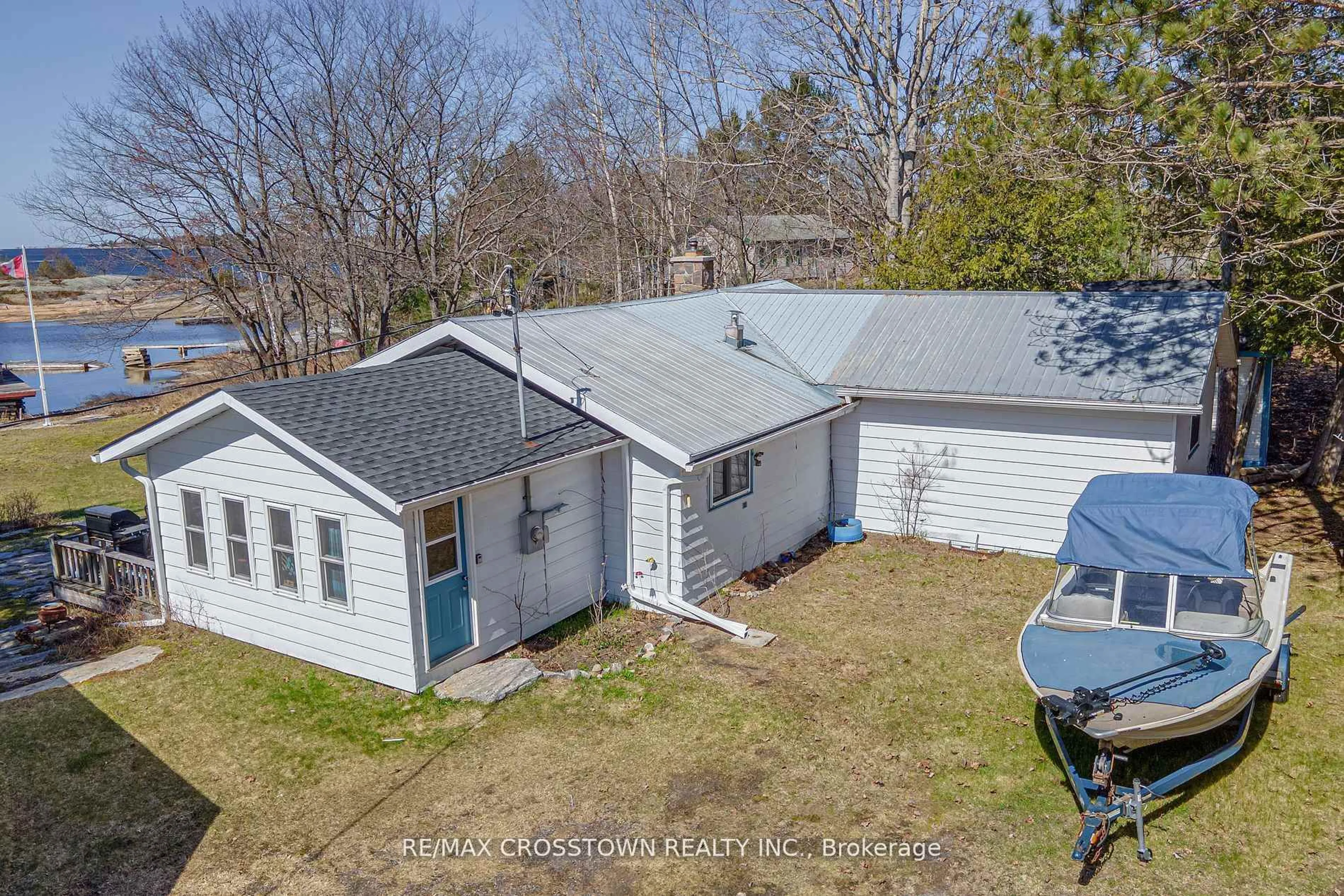 A pic from outside/outdoor area/front of a property/back of a property/a pic from drone, unknown for 5 Forsyth's Rd, Carling Ontario P0G 1G0