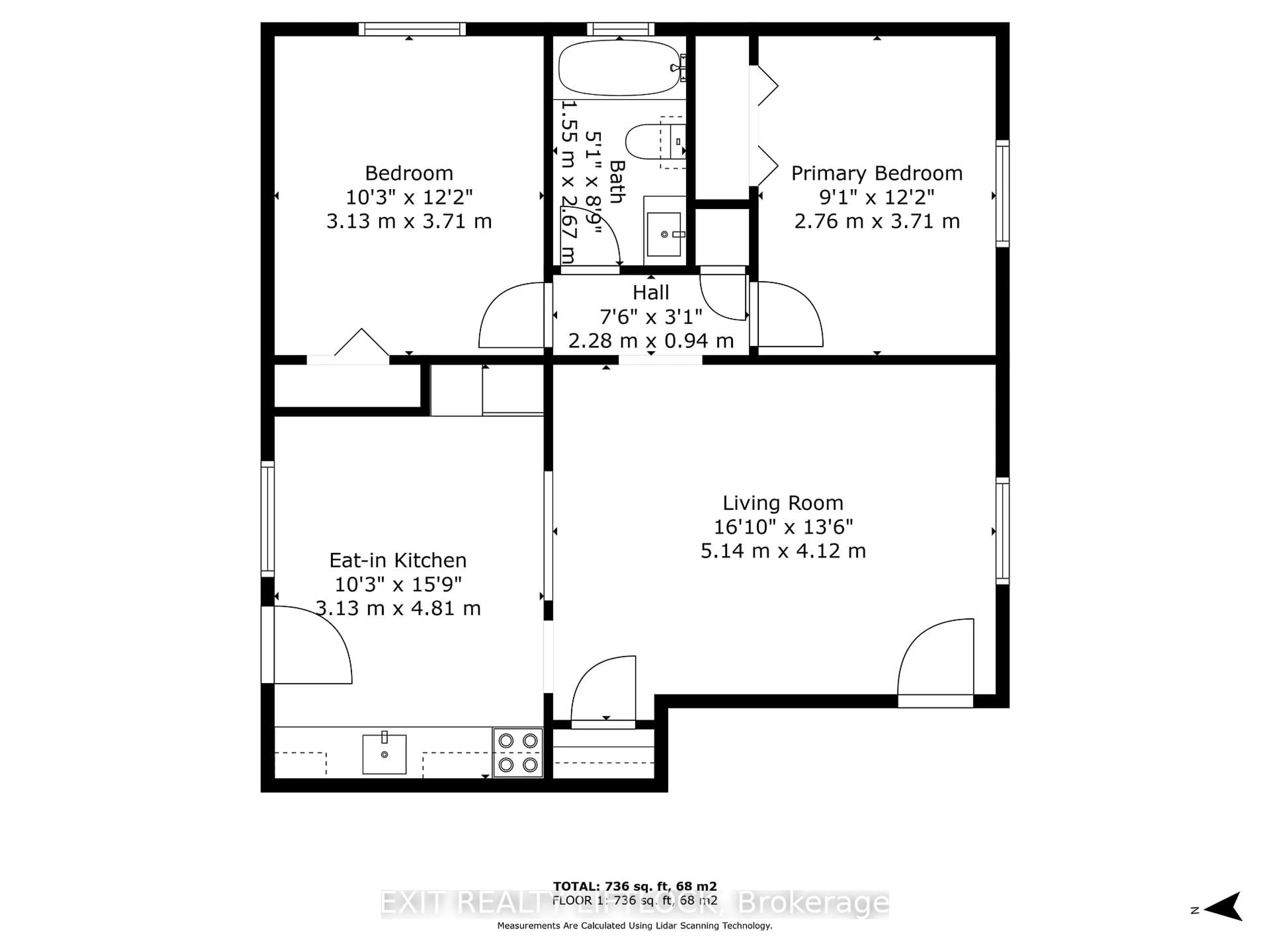 Floor plan for 170 Dunlop St, Peterborough East Ontario K9H 1R6