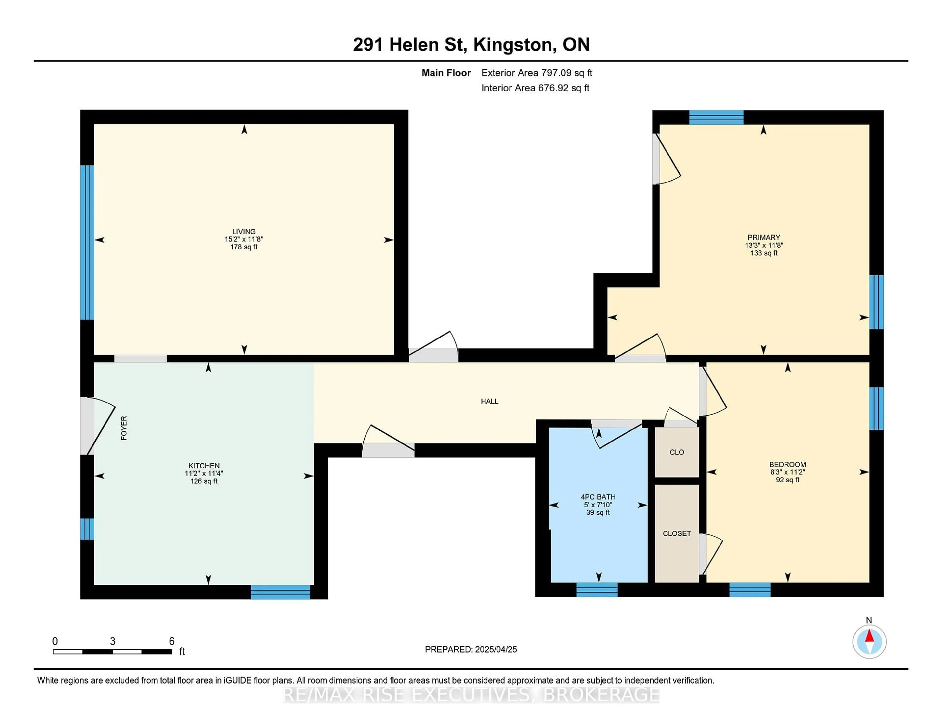 Floor plan for 291 Helen St, Kingston Ontario K7L 4P6