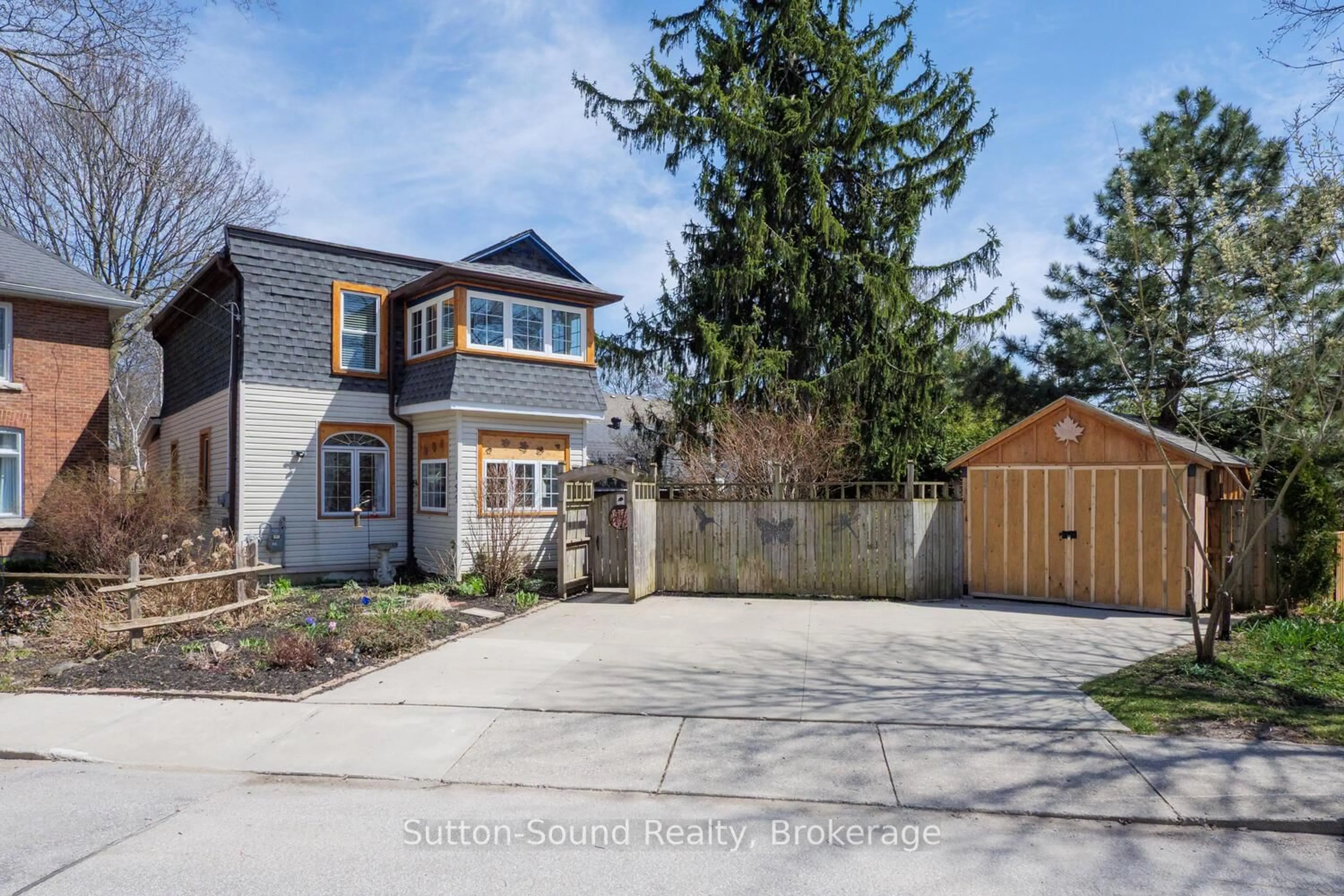 Home with brick exterior material, street for 155 5th St. A St, Owen Sound Ontario N4K 1C4