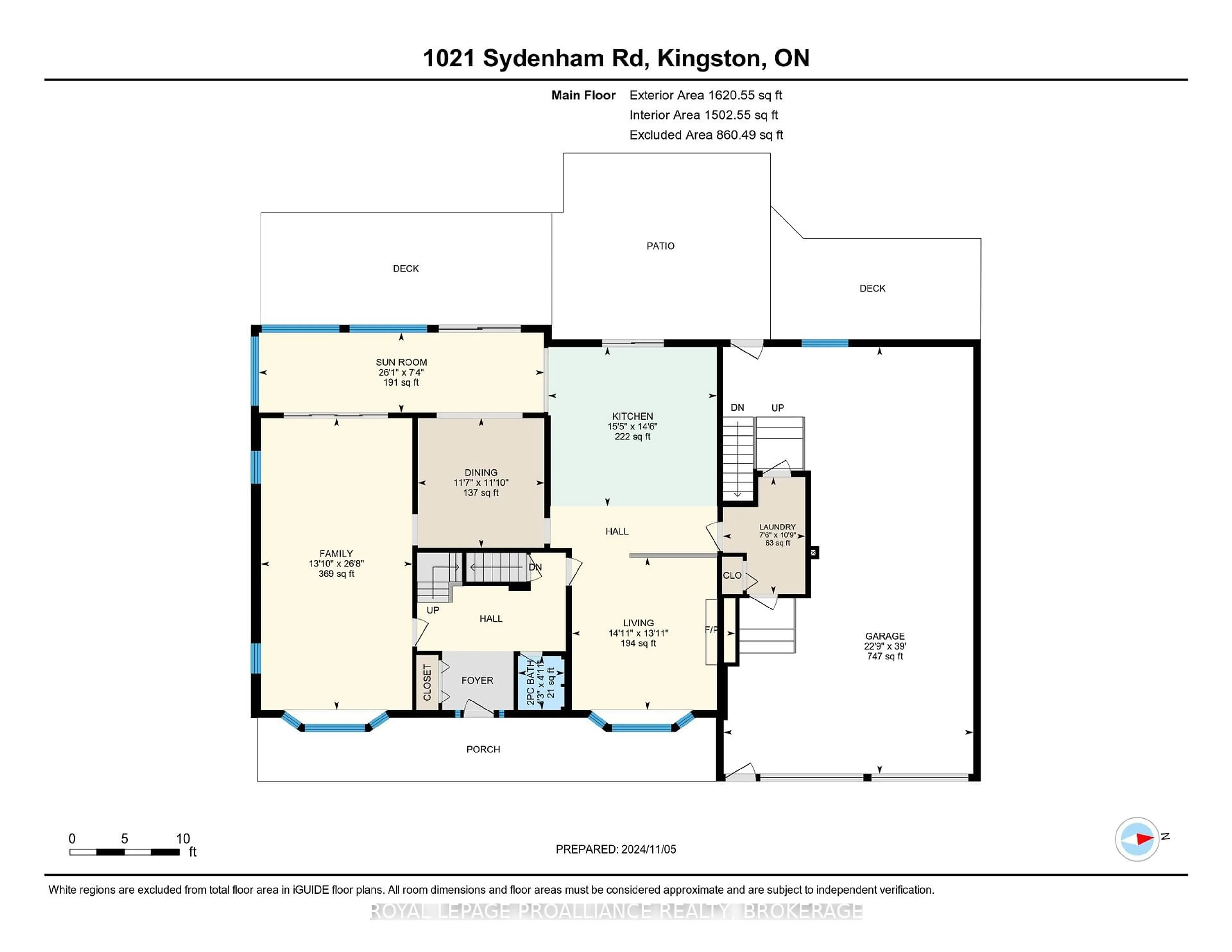 Floor plan for 1021 Sydenham Rd, Kingston Ontario K7M 3L8