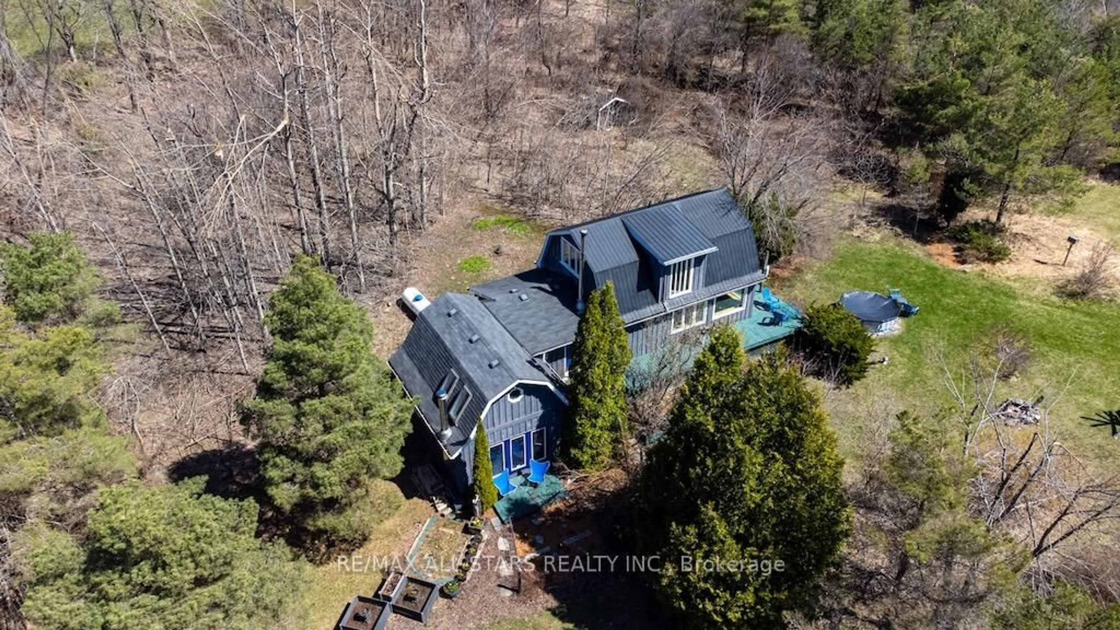 A pic from outside/outdoor area/front of a property/back of a property/a pic from drone, unknown for 1013 Highway 7A N/A, Kawartha Lakes Ontario L0A 1A0