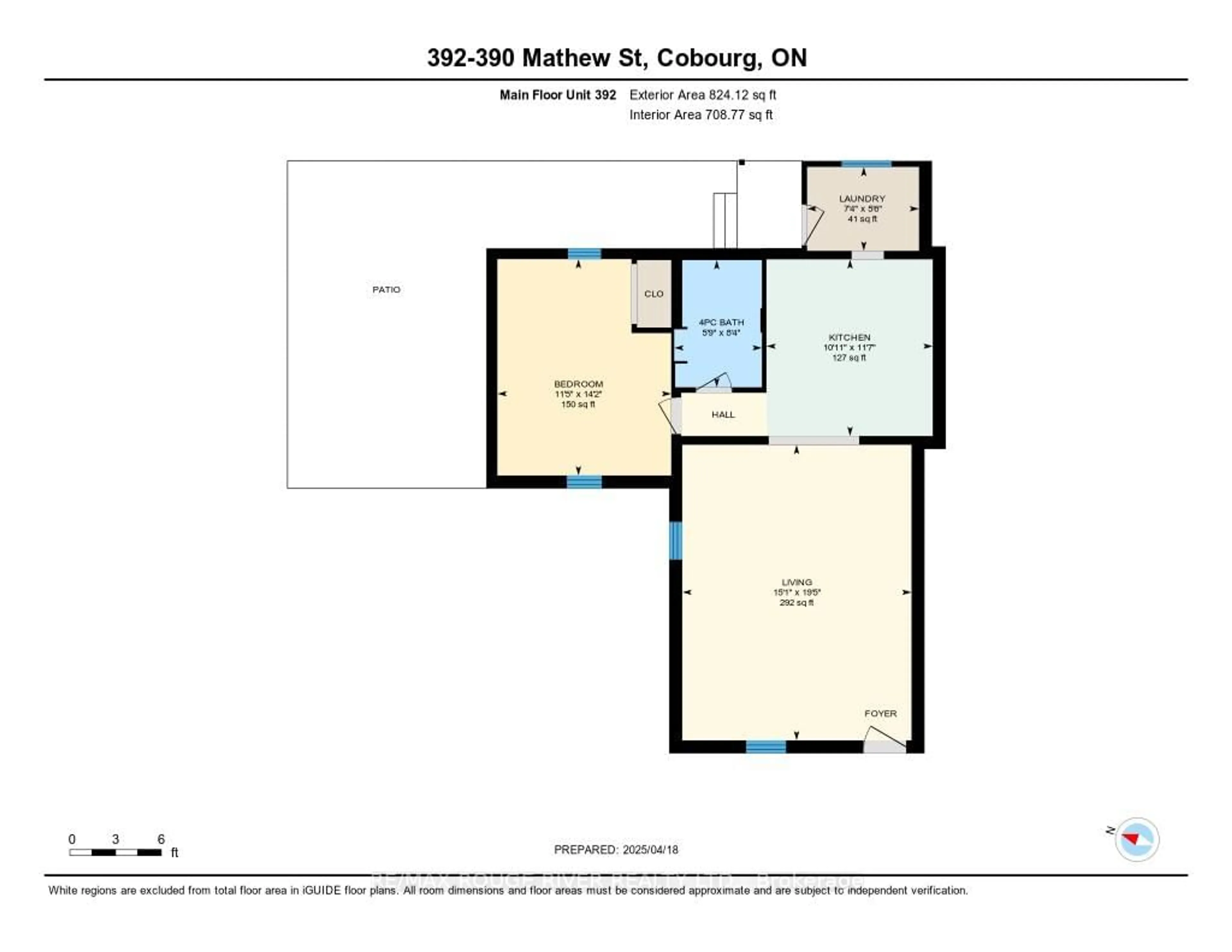 Floor plan for 390/392 Mathew St, Cobourg Ontario K9A 3E8