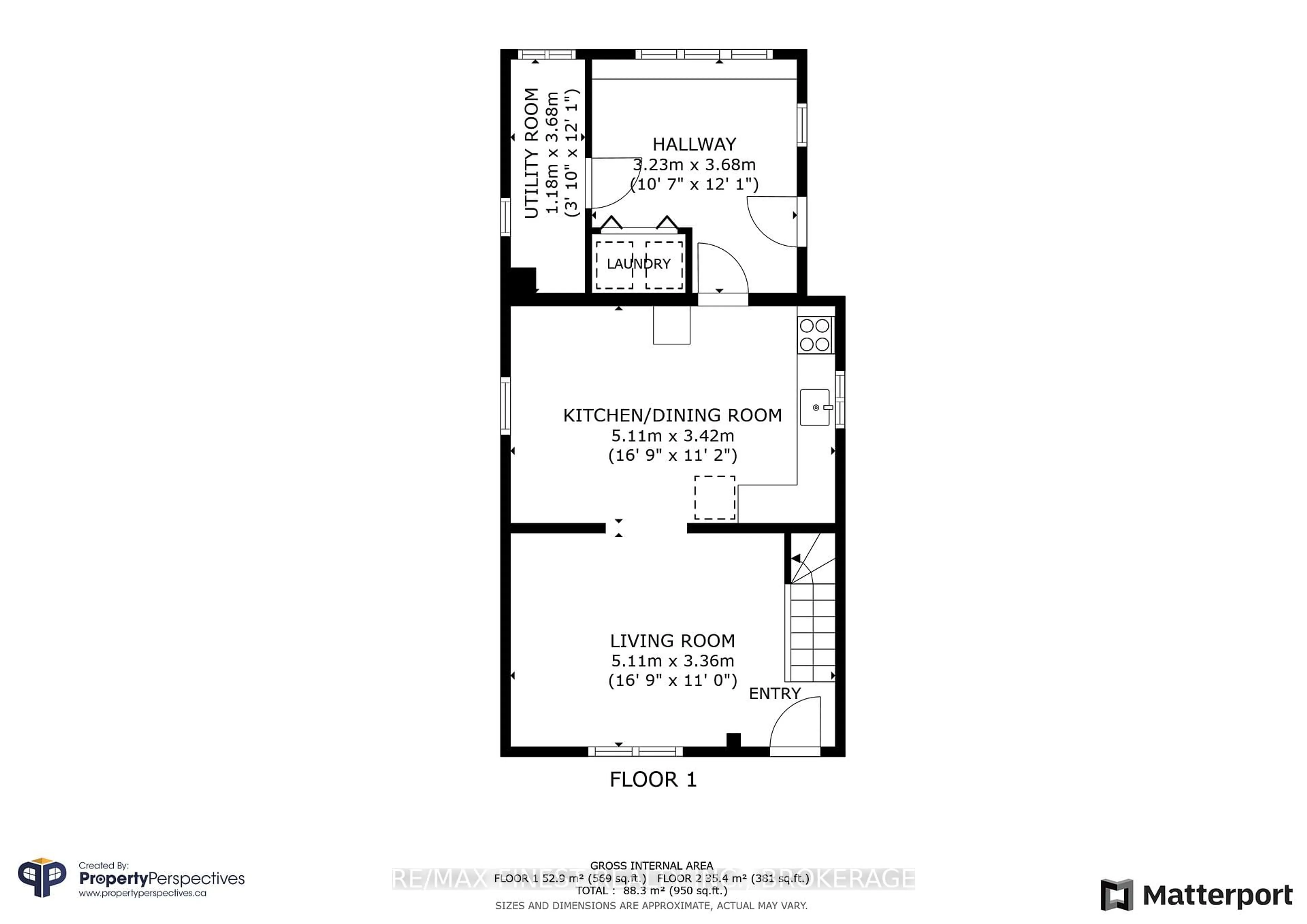 Floor plan for 427 Thomas St, Deseronto Ontario K0K 1X0