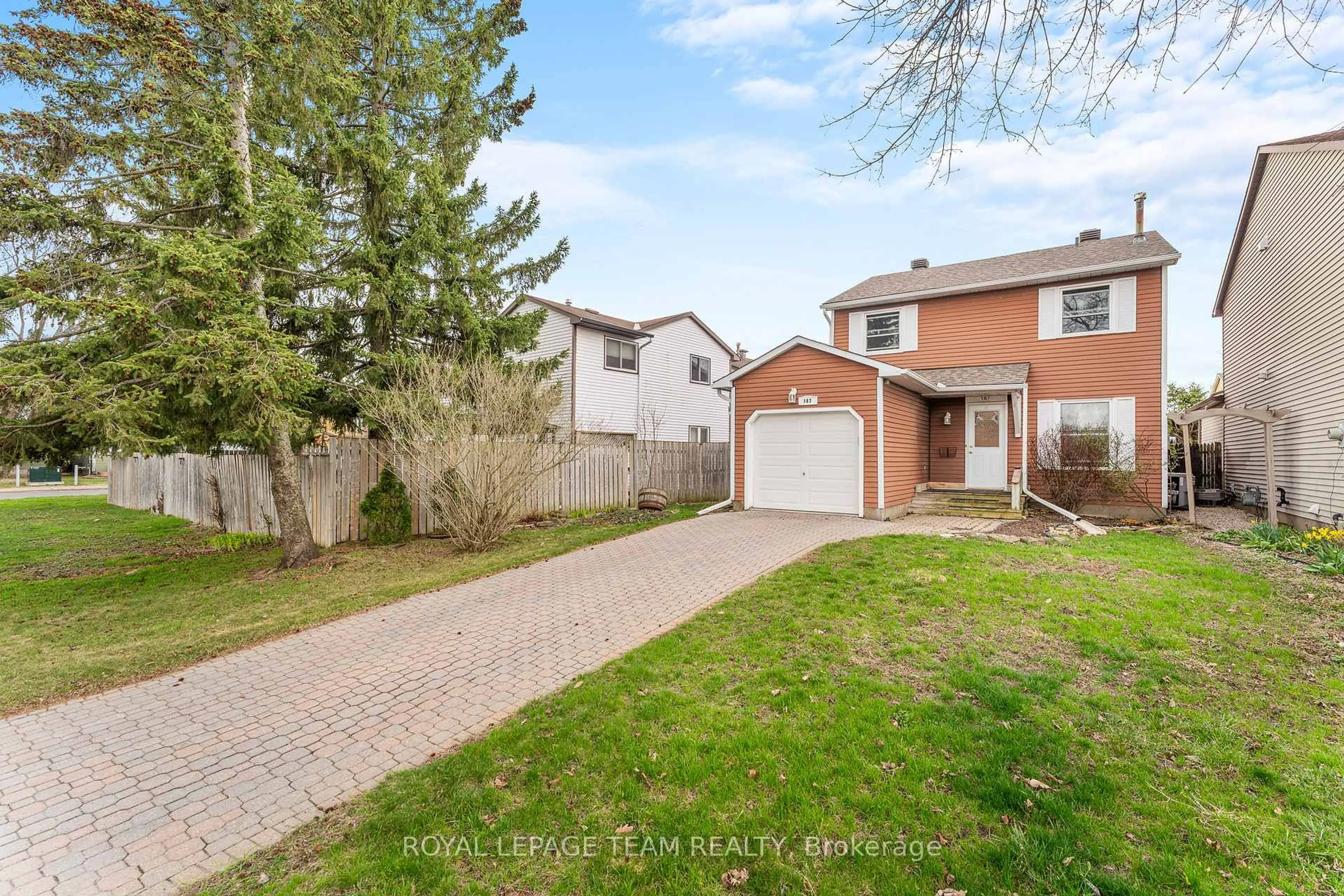 Home with brick exterior material, street for 107 Melanie Cres, Ottawa Ontario K2L 2E4