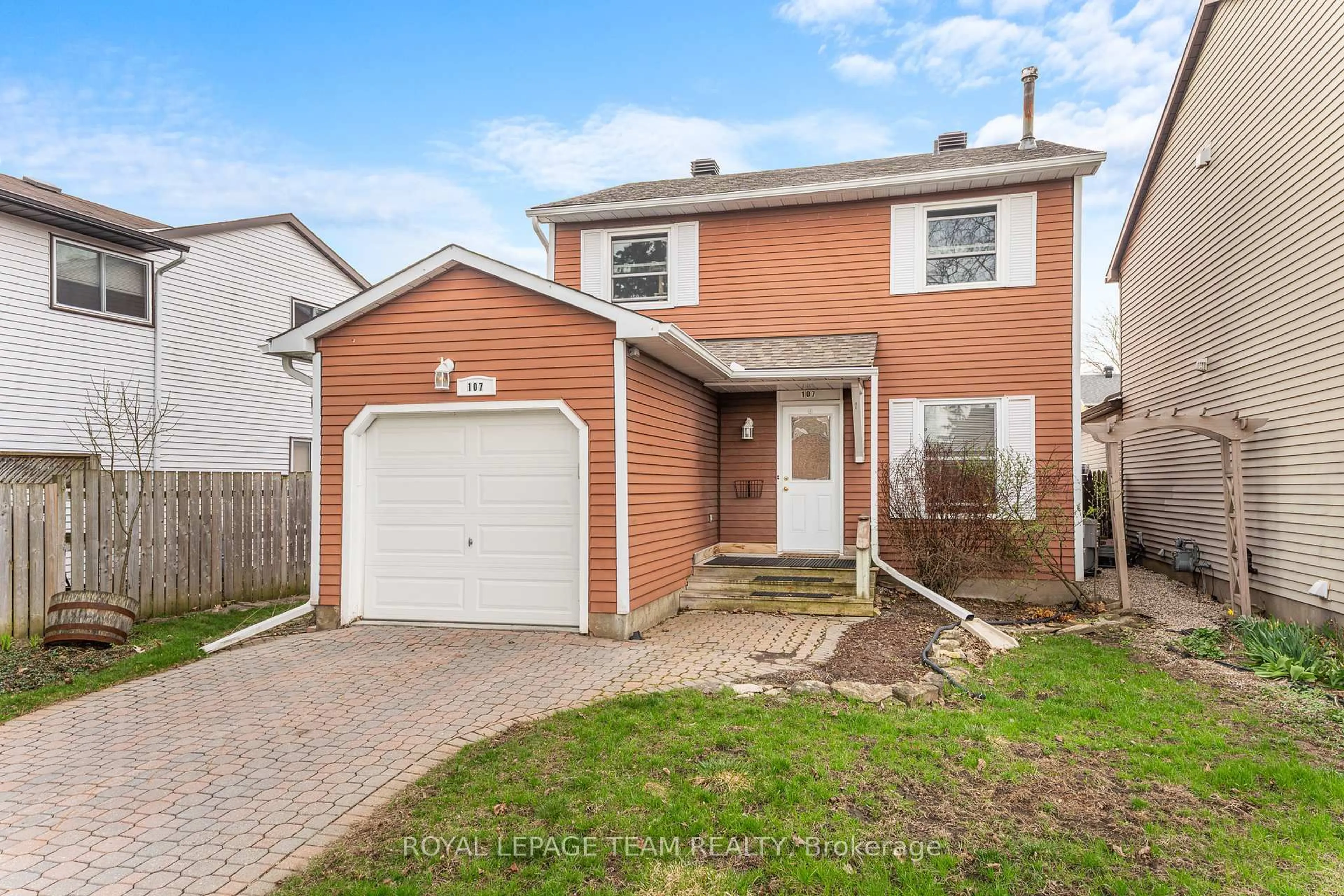 Home with brick exterior material, street for 107 Melanie Cres, Ottawa Ontario K2L 2E4