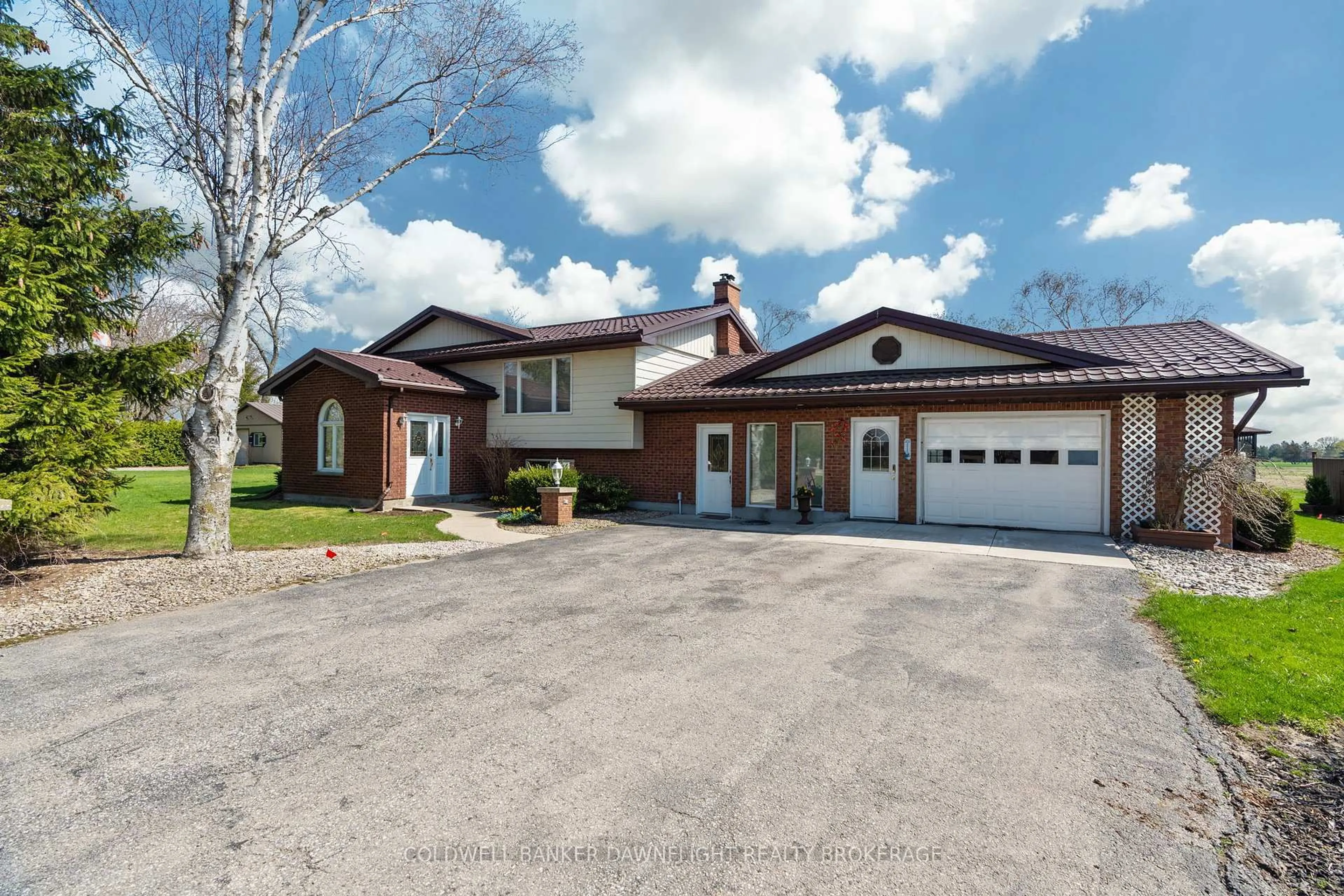 Home with brick exterior material, street for 36841 Crediton Rd, South Huron Ontario N0M 1N0