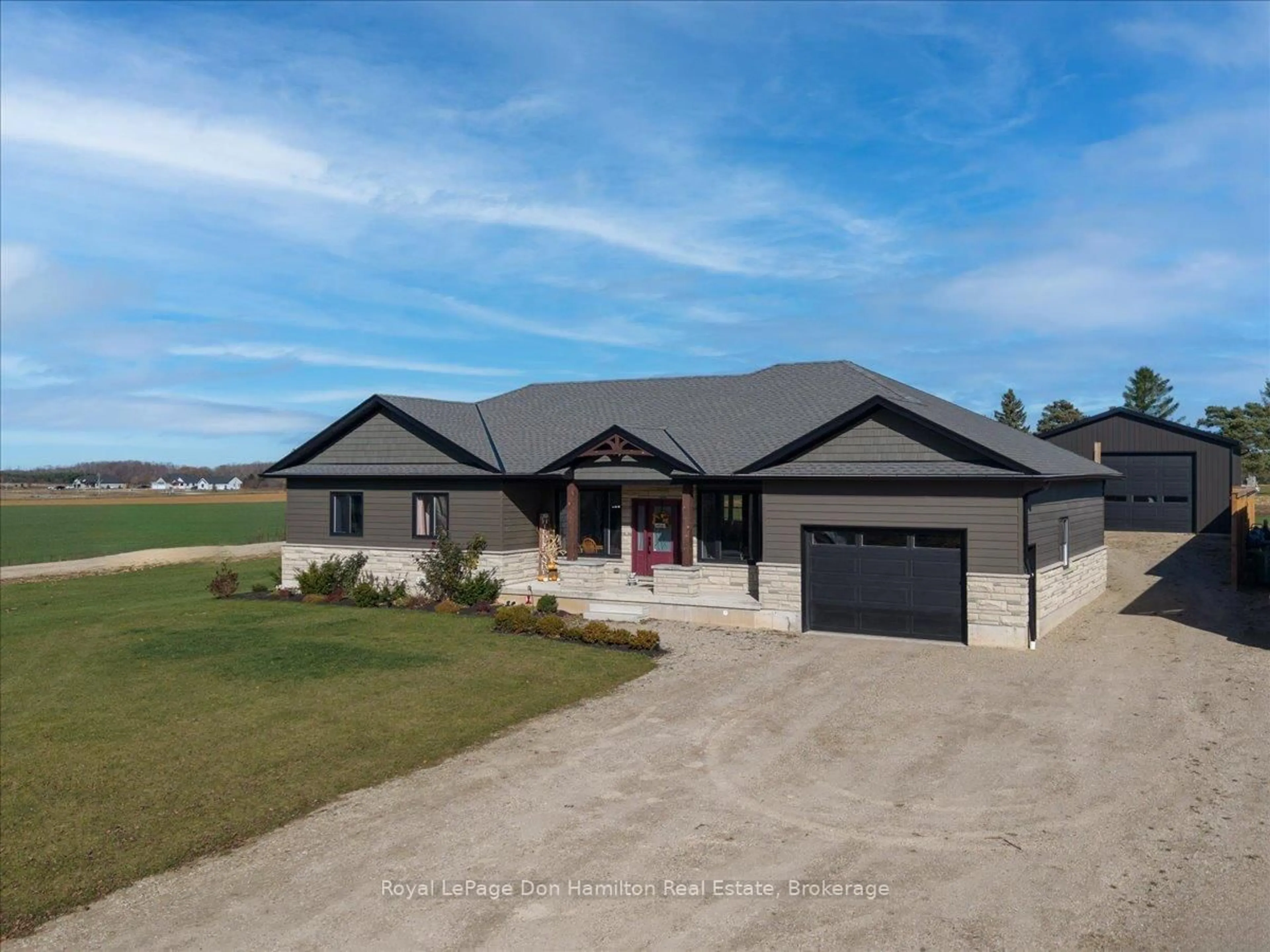 A pic from outside/outdoor area/front of a property/back of a property/a pic from drone, building for 43830 Cranbrook Rd, Huron East Ontario N0G 1H0