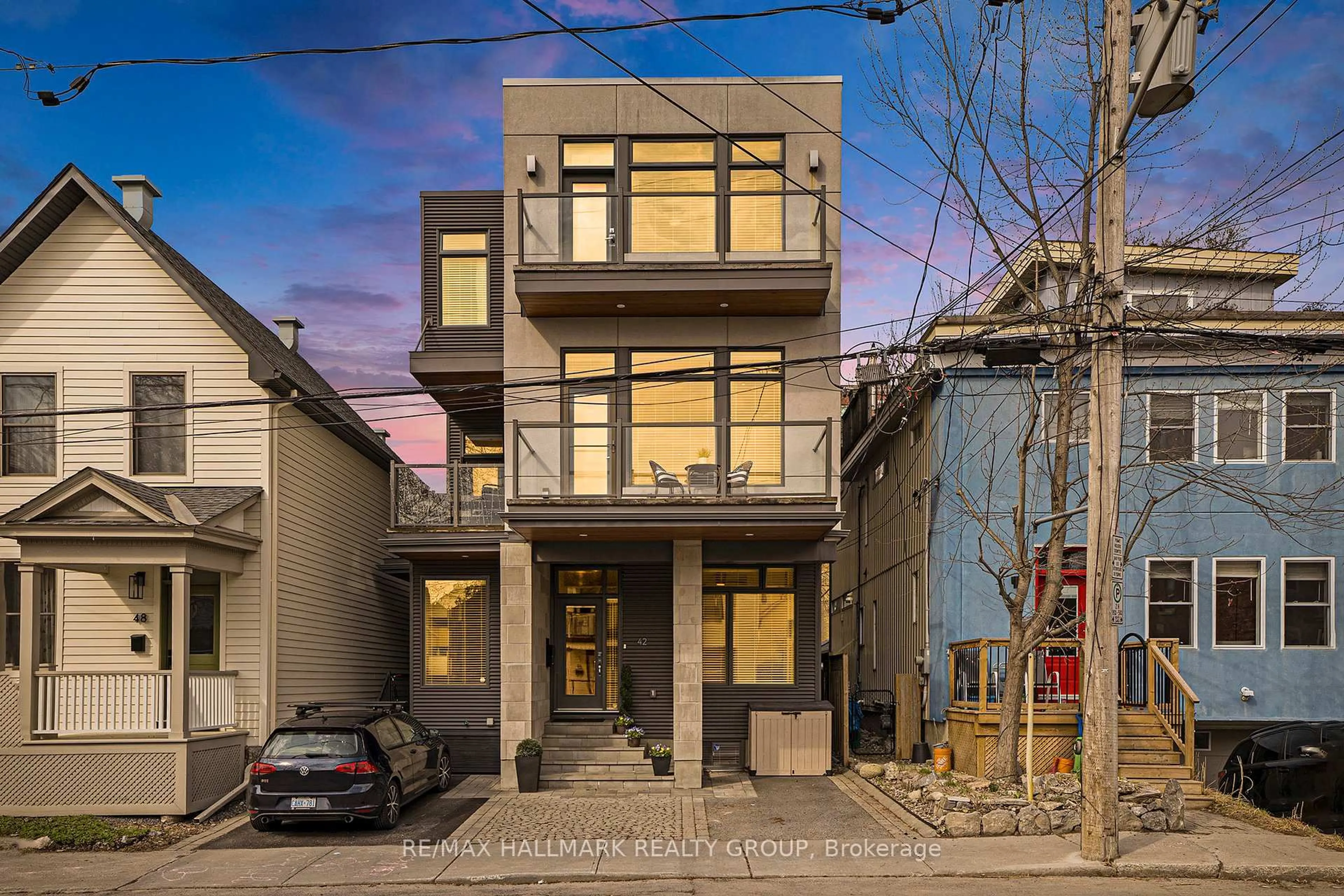 Home with brick exterior material, street for 42 Sherbrooke Ave, Ottawa Ontario K1Y 1R7