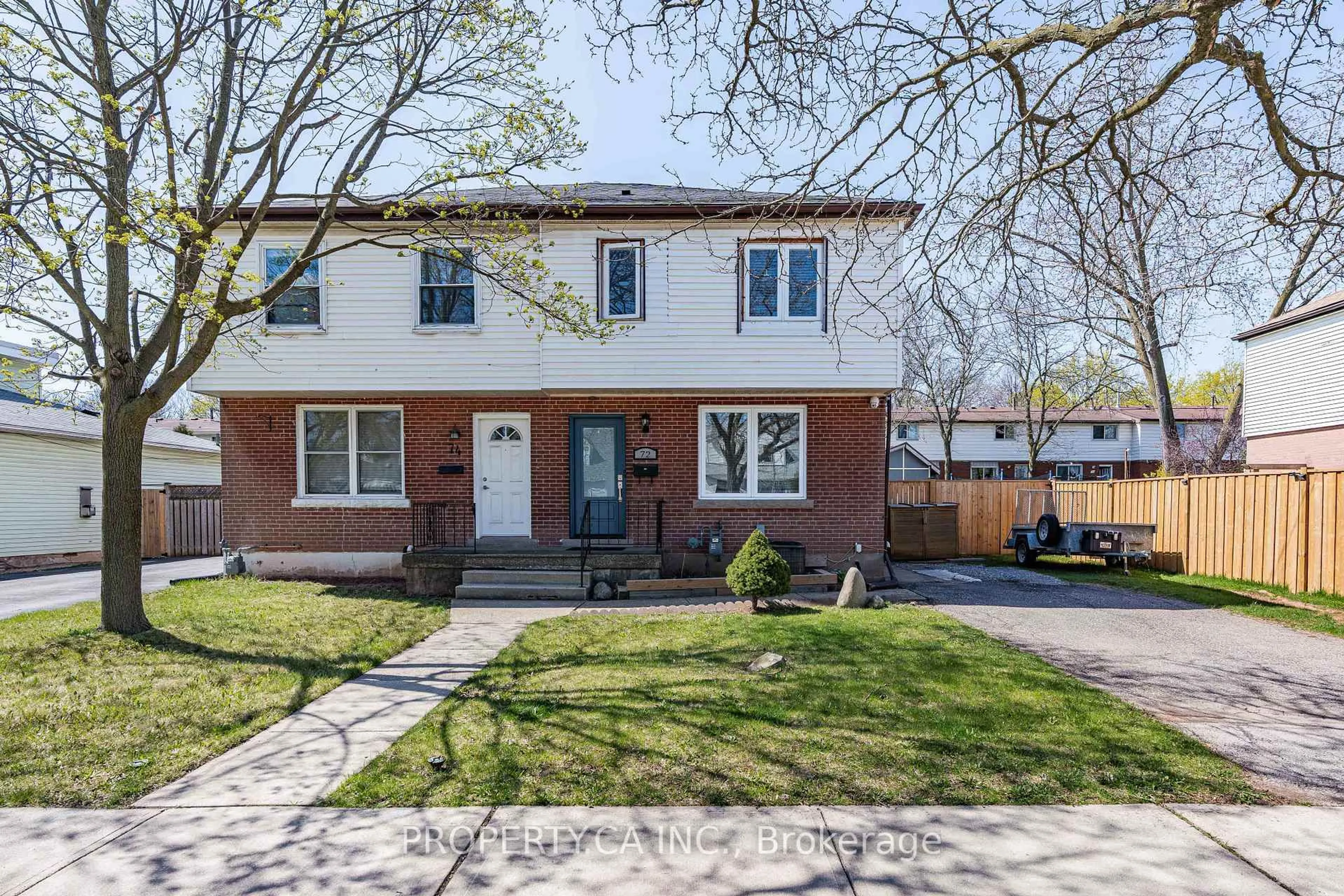 Home with brick exterior material, street for 72 Martha St, Hamilton Ontario L8H 2B7