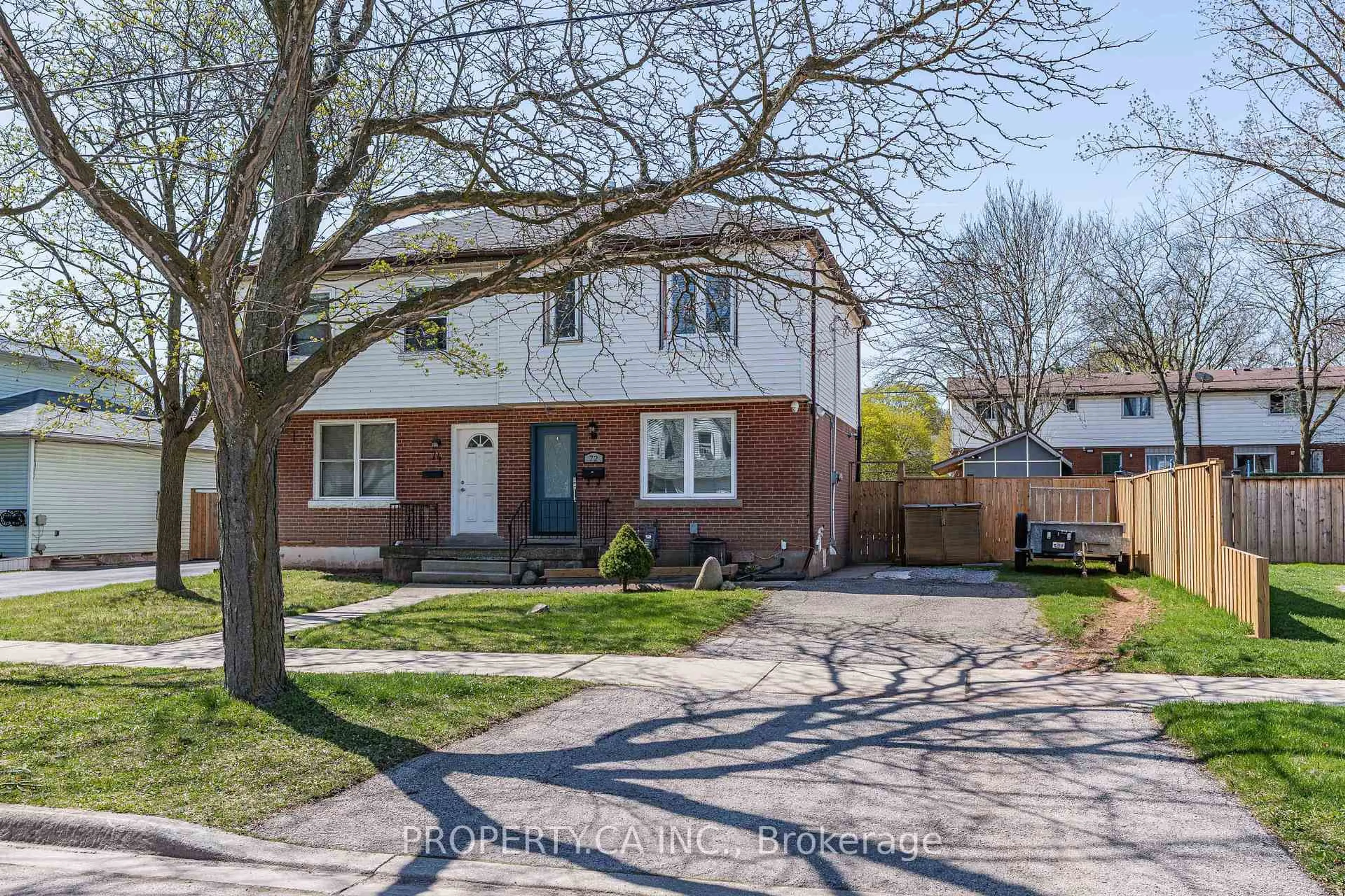 Home with brick exterior material, street for 72 Martha St, Hamilton Ontario L8H 2B7