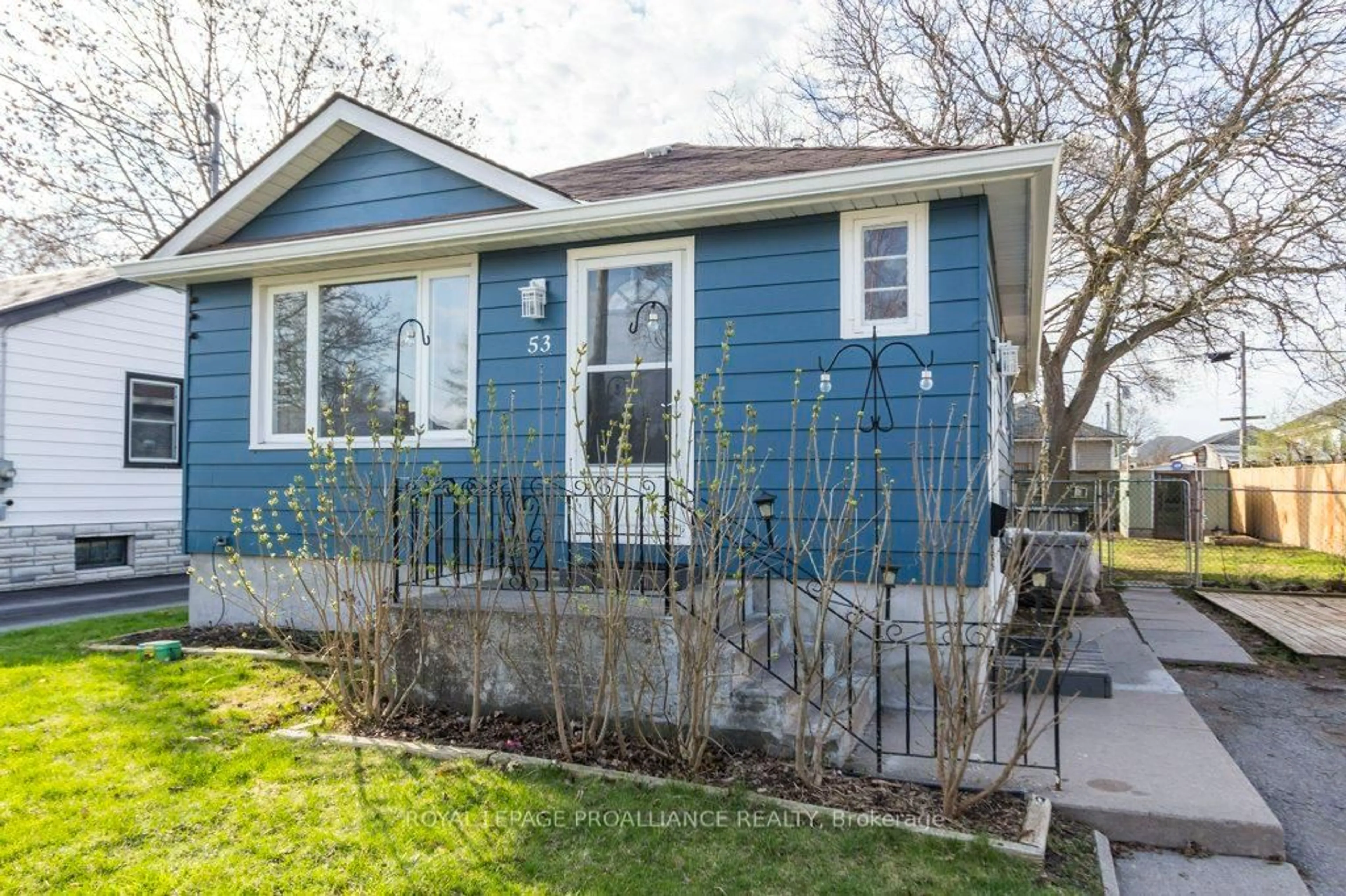 Home with vinyl exterior material, street for 53 Montgomery Blvd, Belleville Ontario K8N 1J2