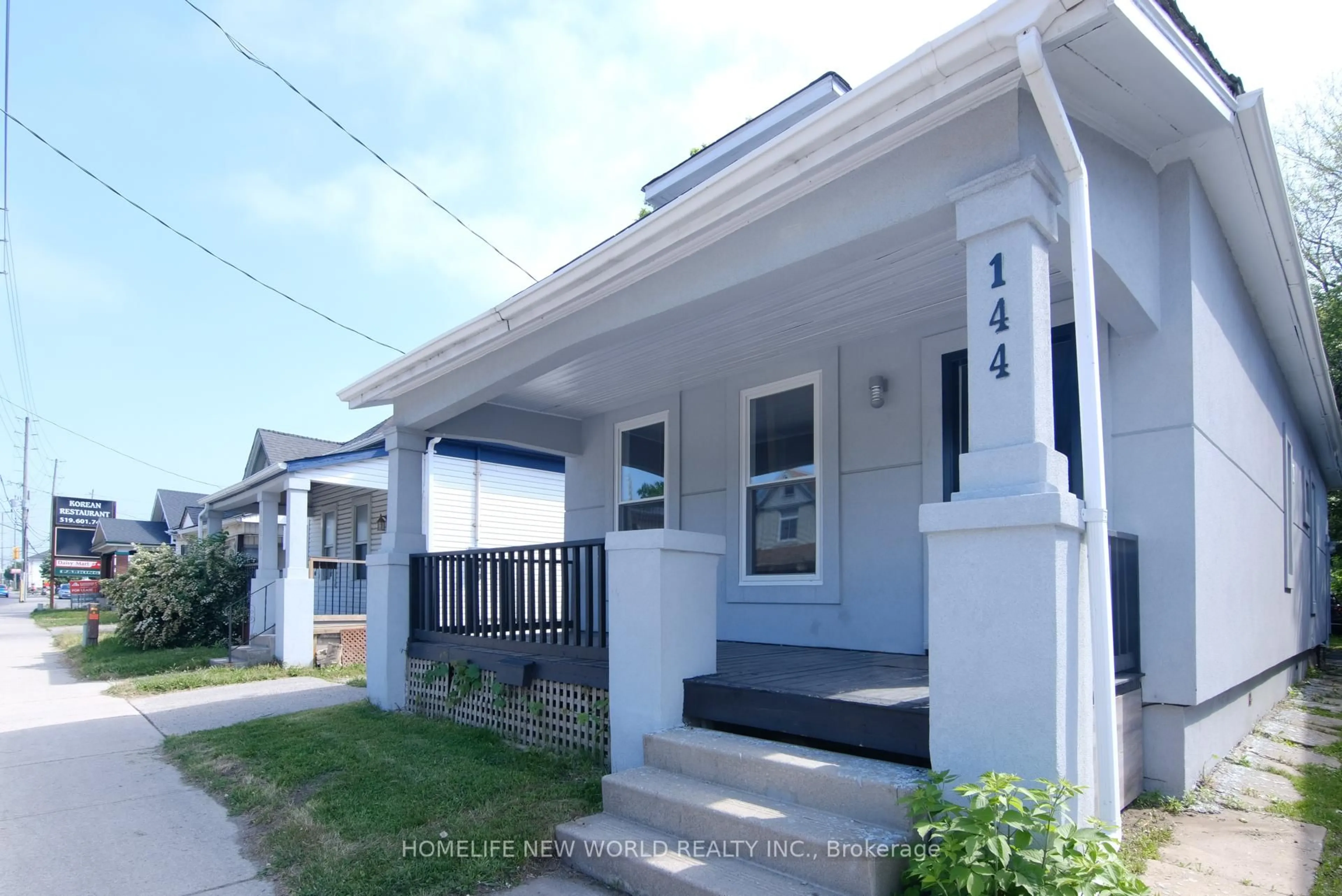 Home with vinyl exterior material, street for 144 Adelaide St, London East Ontario N6B 3G8
