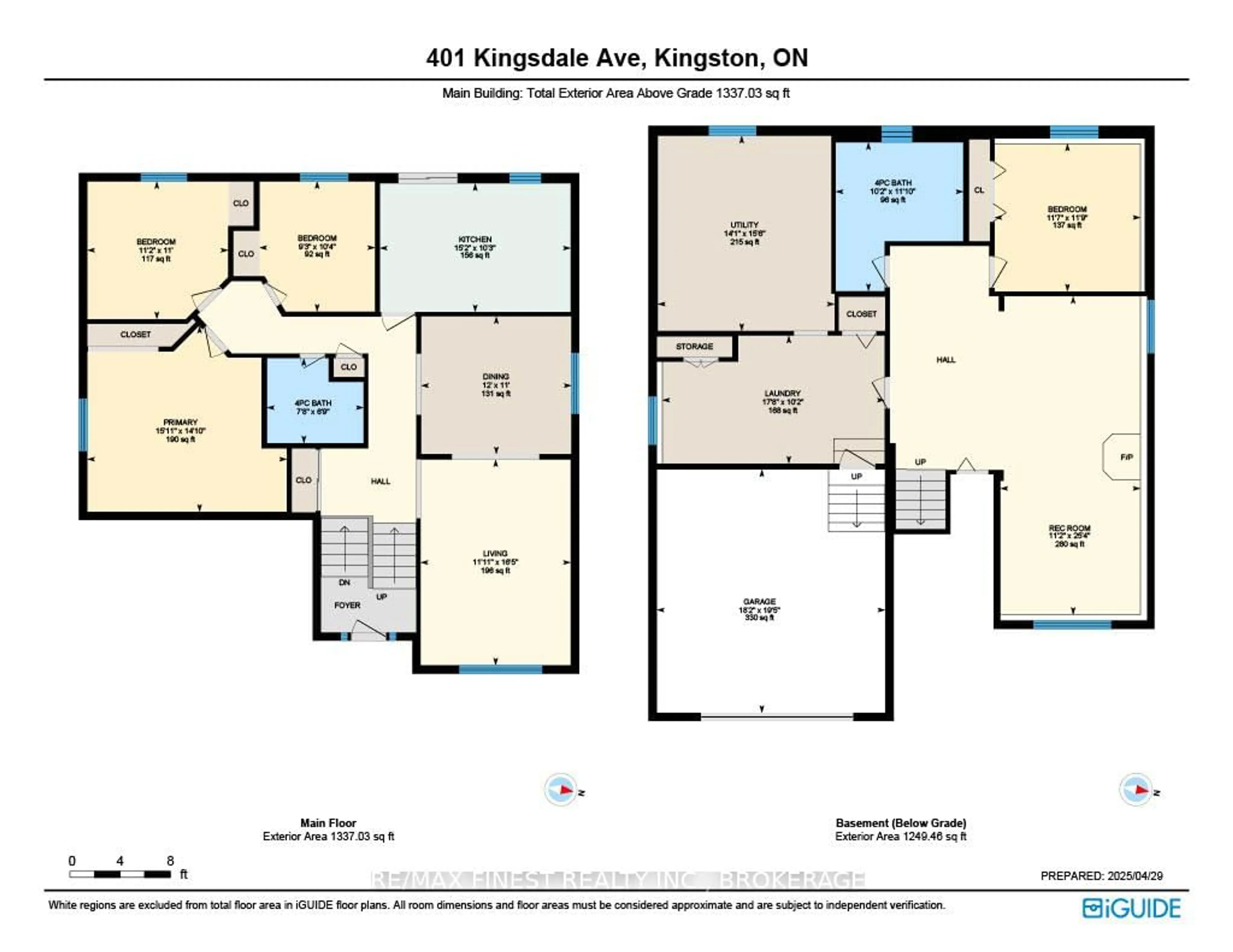 Floor plan for 401 Kingsdale Ave, Kingston Ontario K7M 8A1