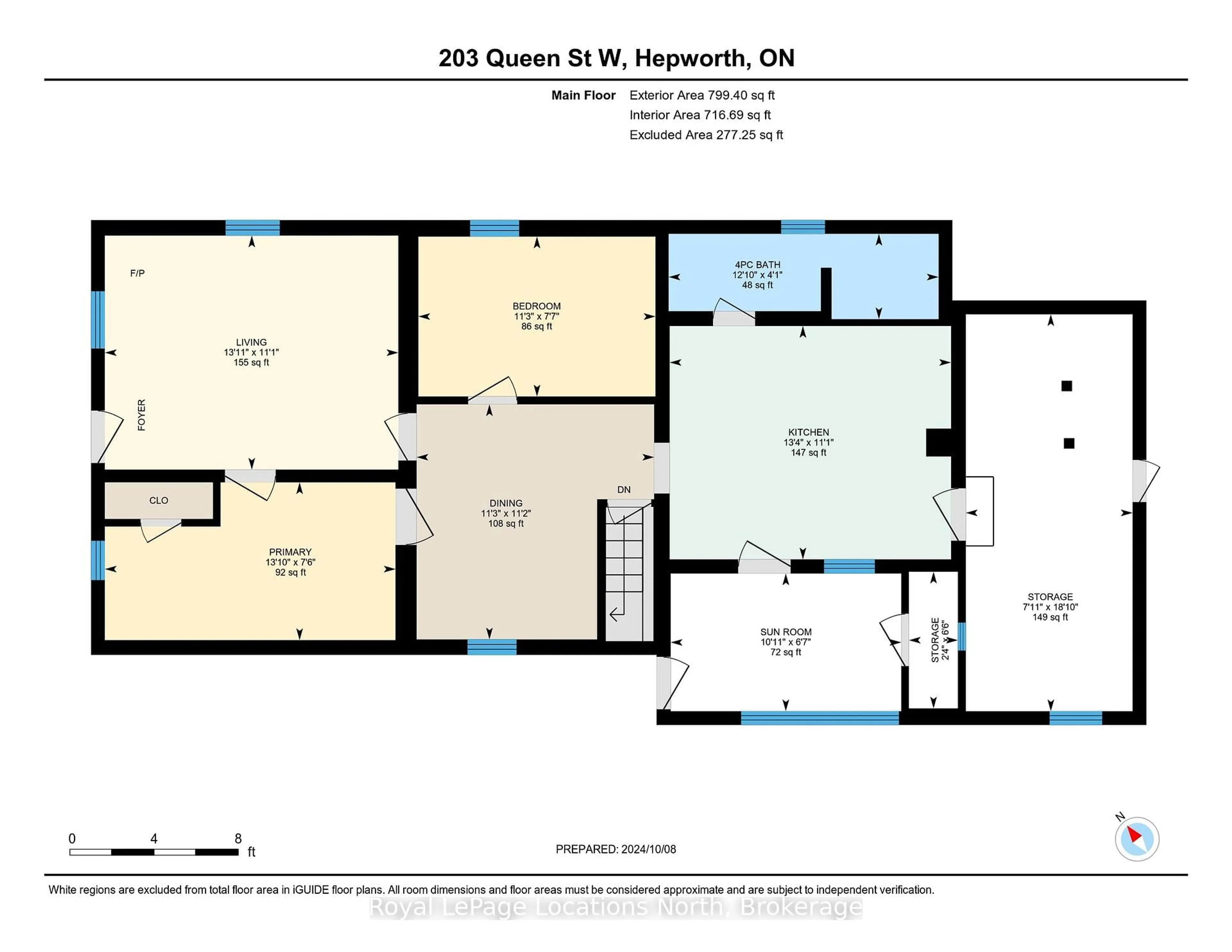 Floor plan for 203 Queen St, South Bruce Peninsula Ontario N0H 1P0