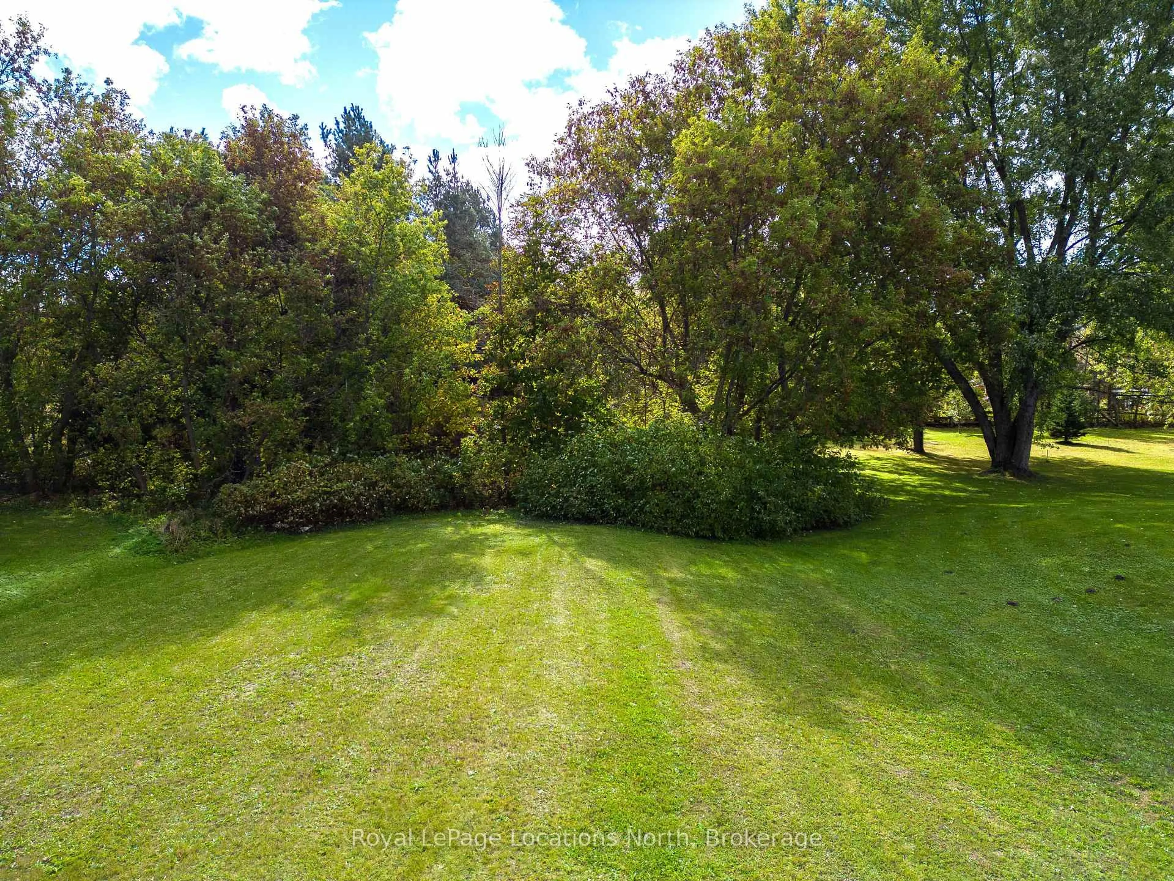 A pic from outside/outdoor area/front of a property/back of a property/a pic from drone, forest/trees view for 203 Queen St, South Bruce Peninsula Ontario N0H 1P0