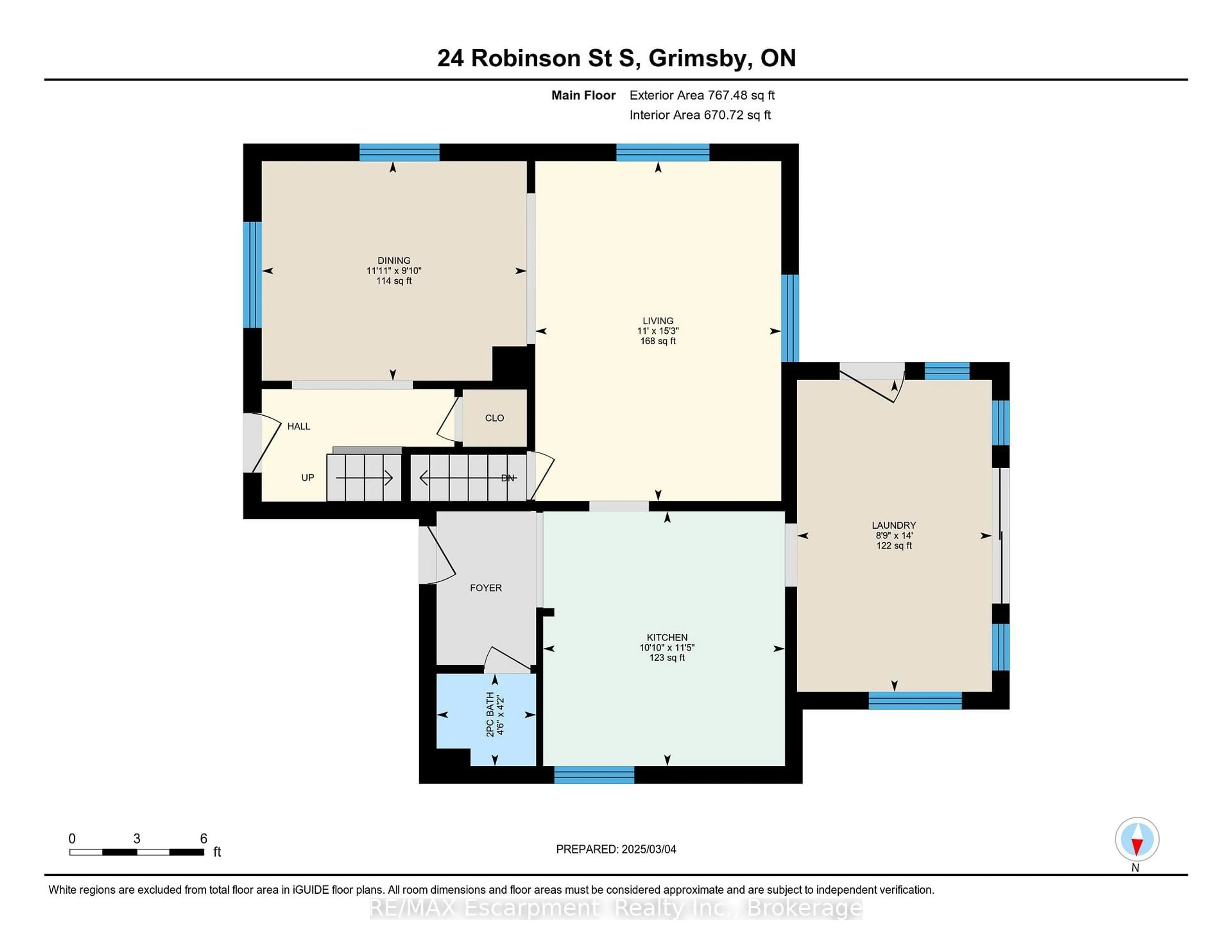 Floor plan for 24 Robinson St, Grimsby Ontario L3M 3C4
